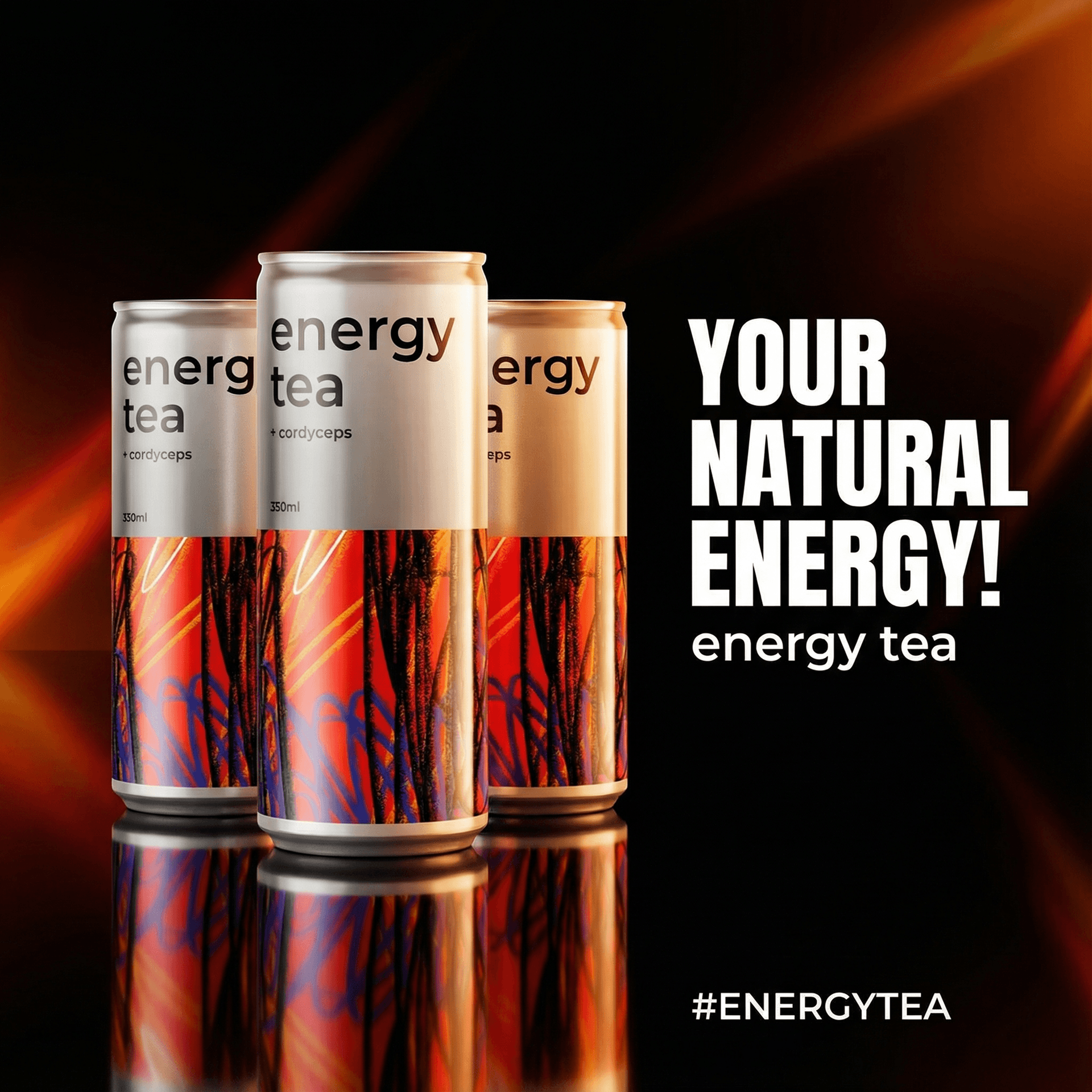 Energy drink ad created with AdDog