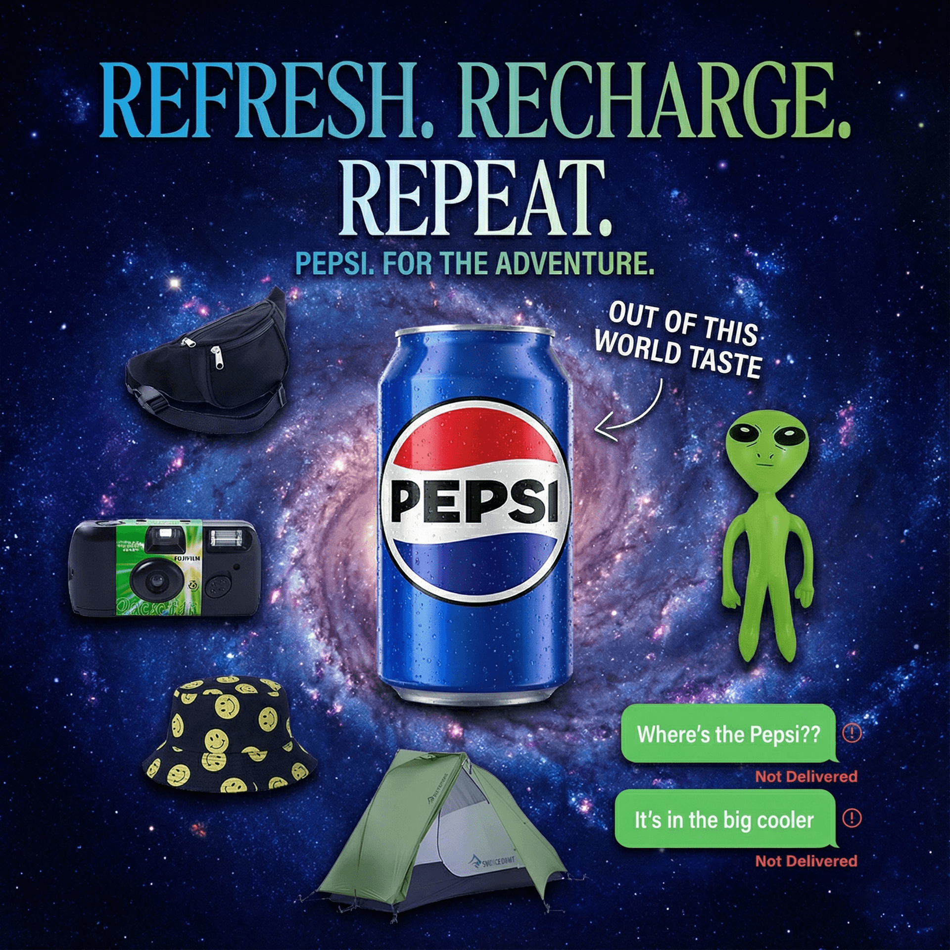 Pepsi Soda ad created with AdDog