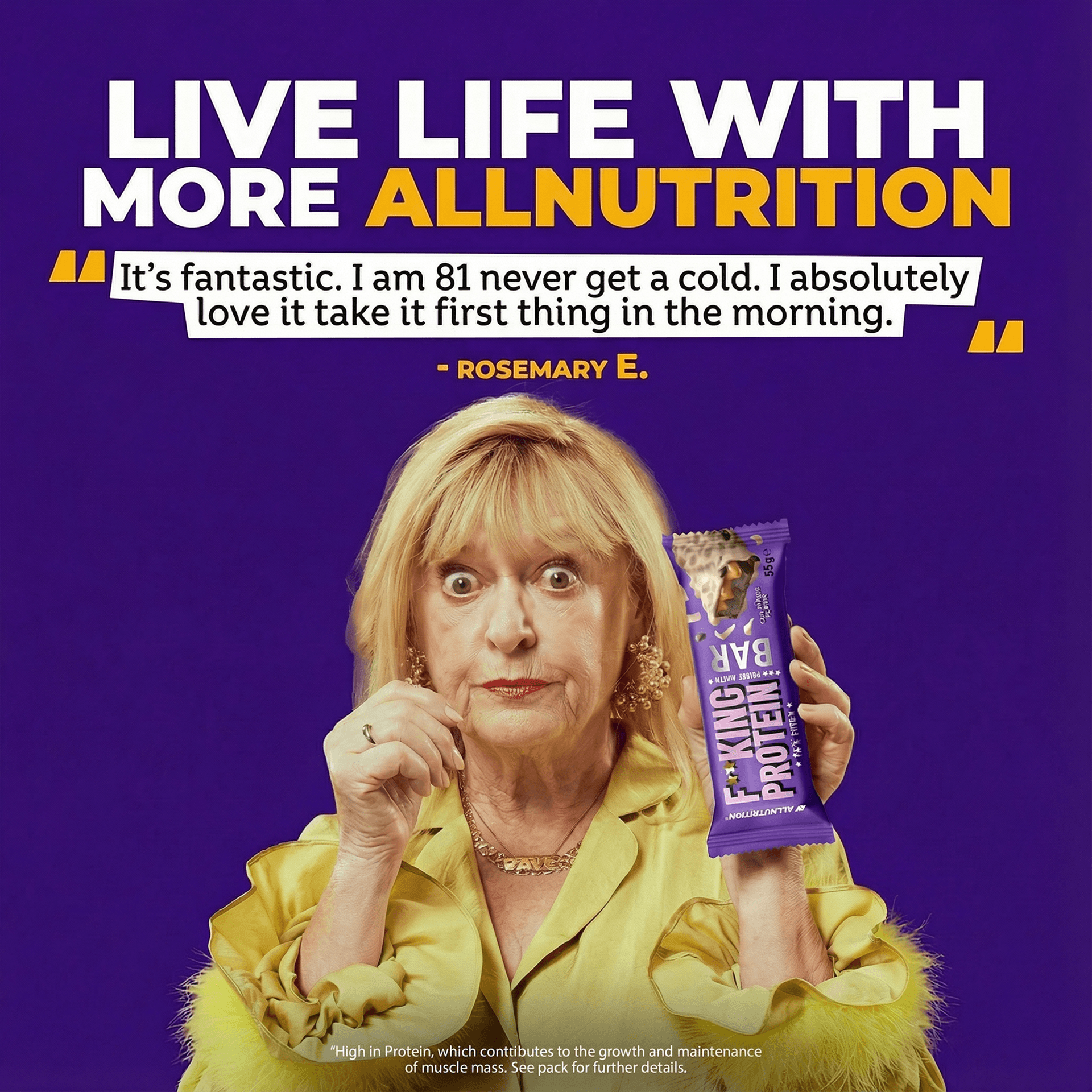 ALLNUTRITION Protein ad created with AdDogs