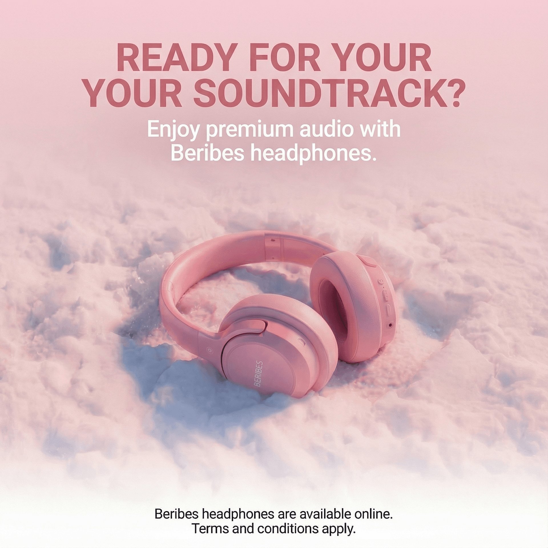 BERIBES Headphones ad created with AdDogs