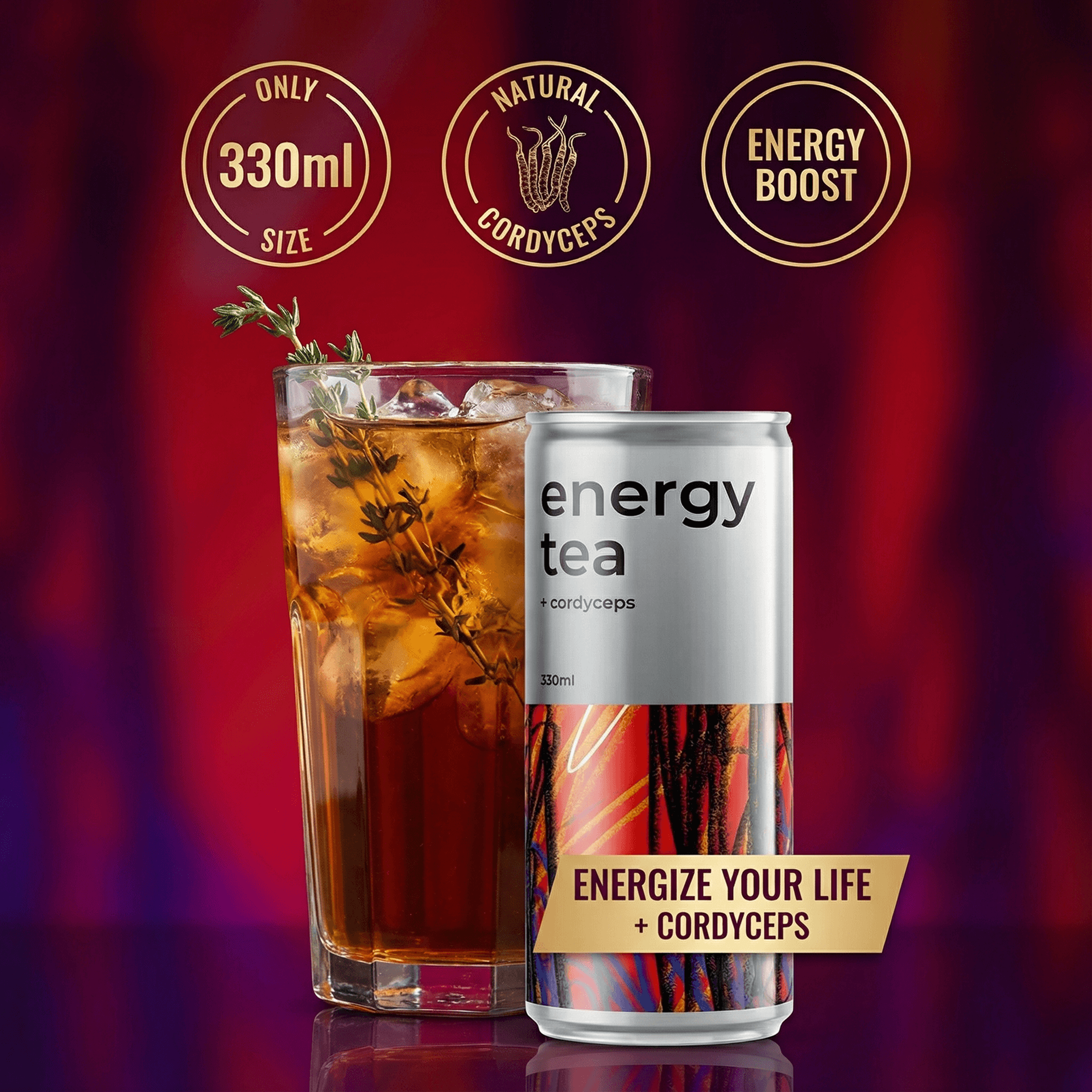 Energy Tea ad created with AdDogs