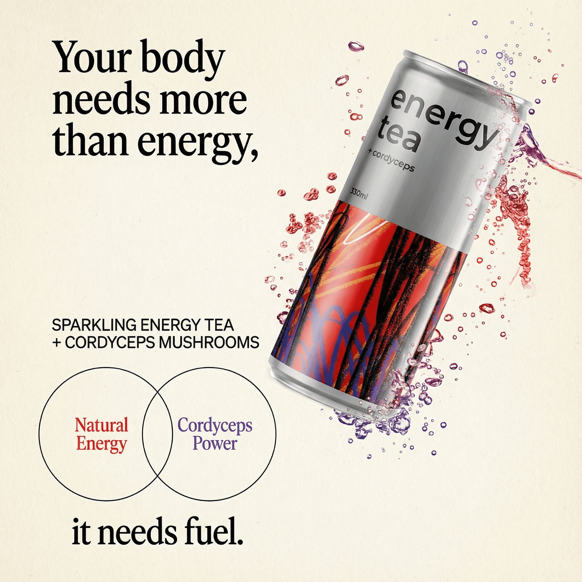 Energy drink ad created with AdDogs