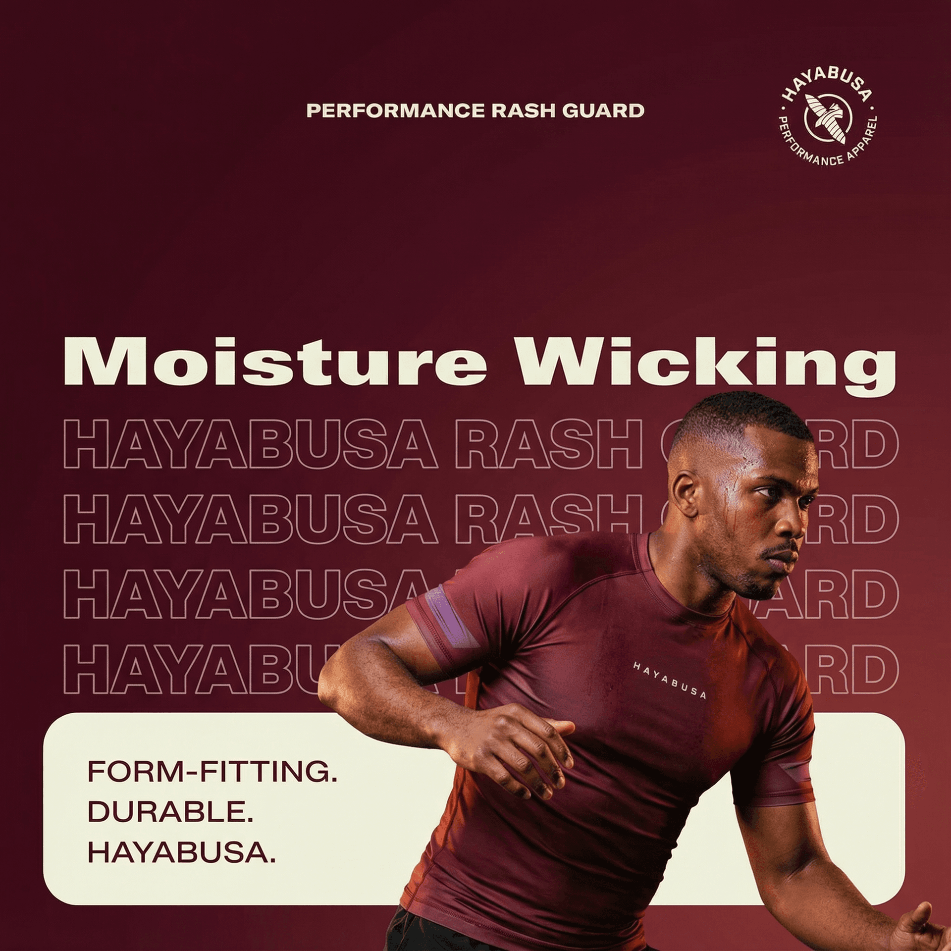 HAYABUSA Rash Guard ad created with AdDogs
