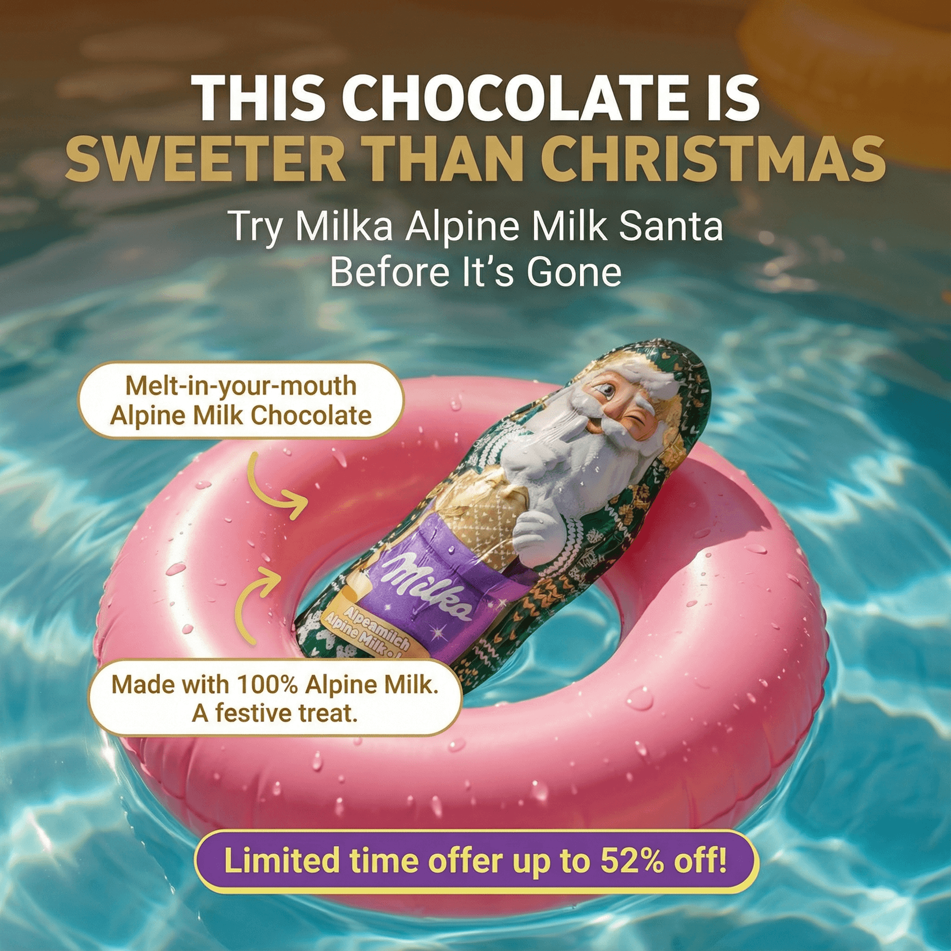 Milka Chocolate ad created with AdDogs