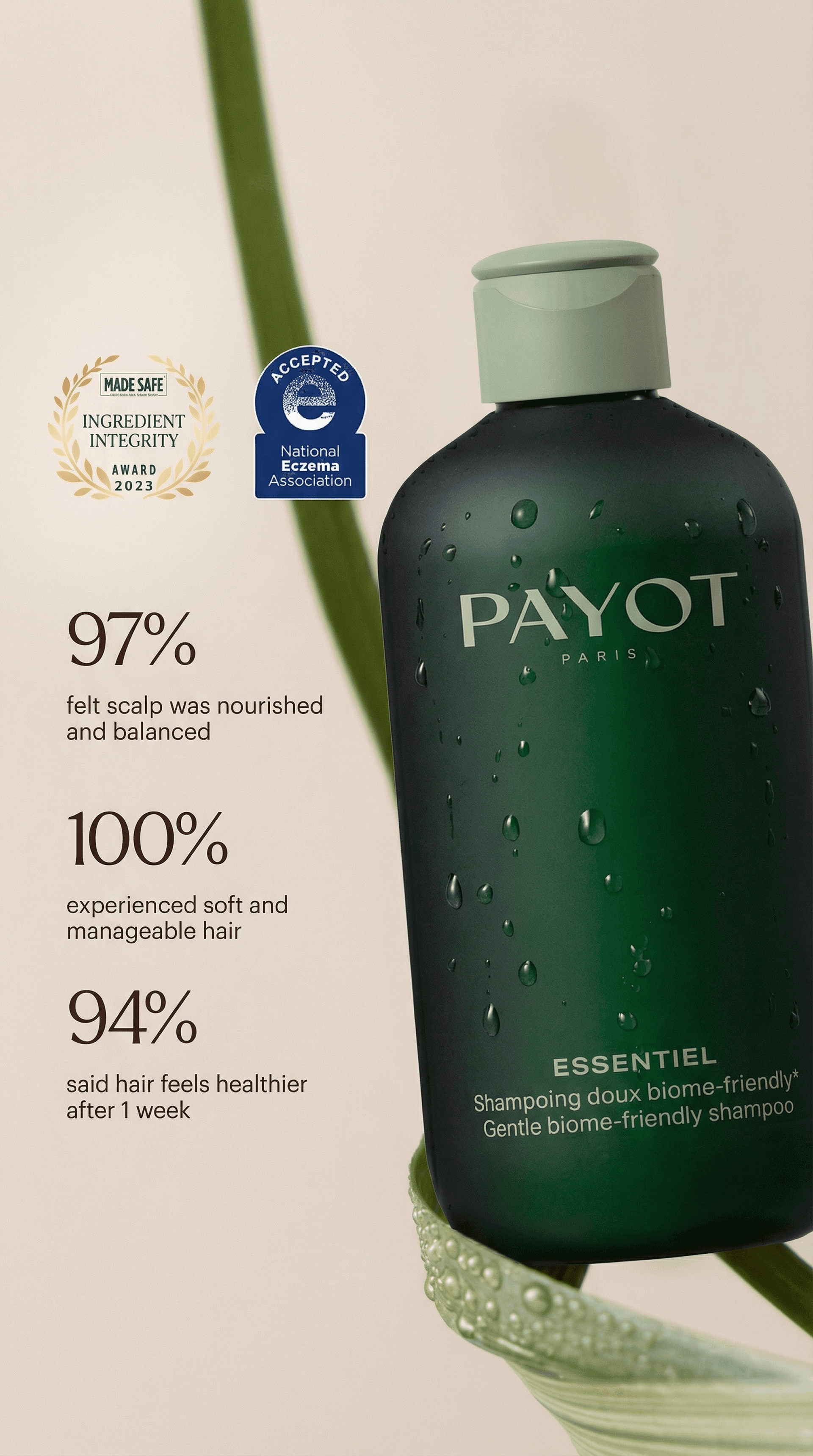 PAYOT Shampoo portrait ad created with AdDogs