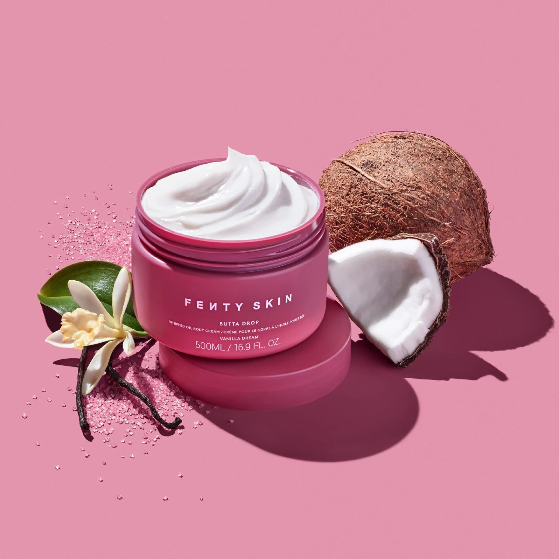 FENTY SKIN Butta Drop — Vibrant Ingredient Flat Lay