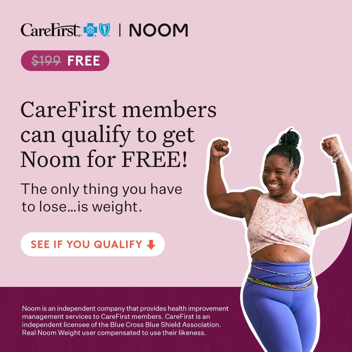CareFirst & Noom — Empowering Split Screen Offer
