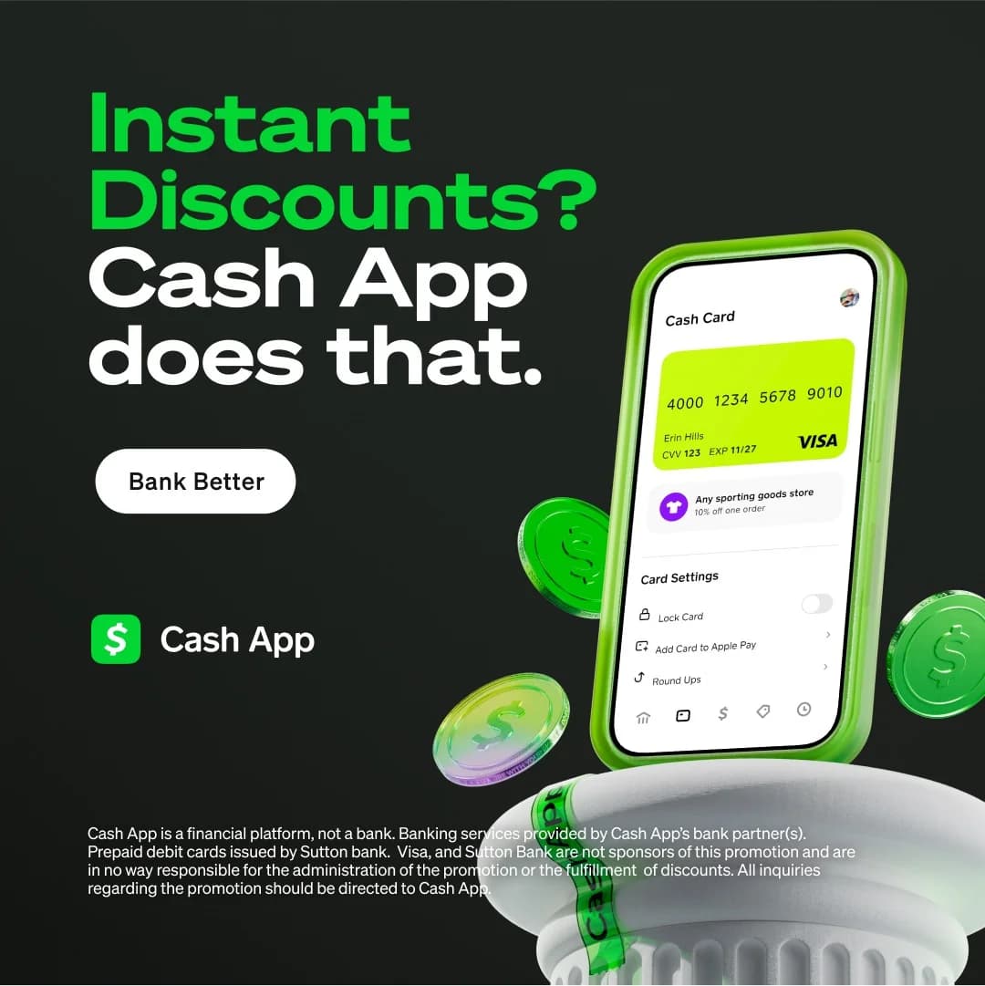 Cash App — Bold Feature UI Mockup