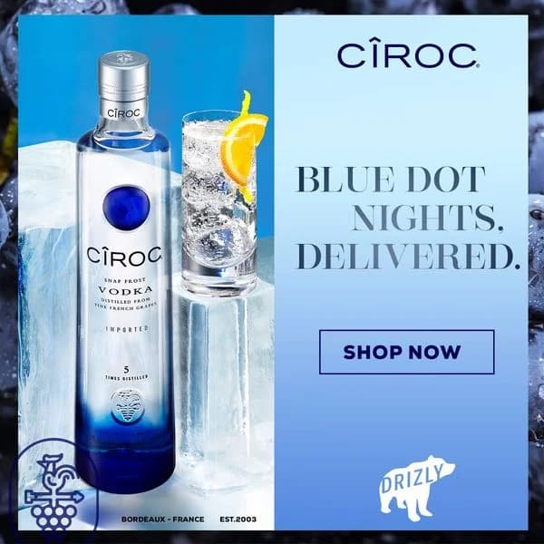 CÎROC Vodka & Drizly — Split Screen Product