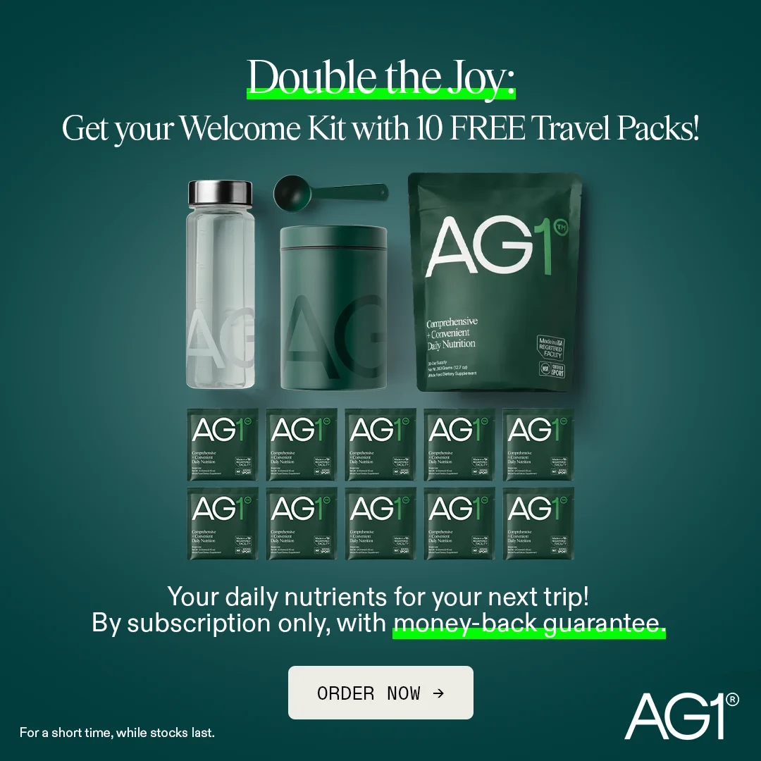 AG1 Welcome Kit — Product & Bonus Grid