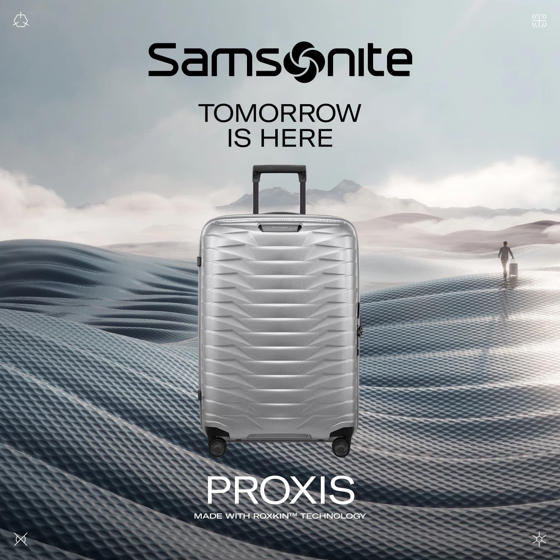 Samsonite PROXIS — Futuristic Hero Shot