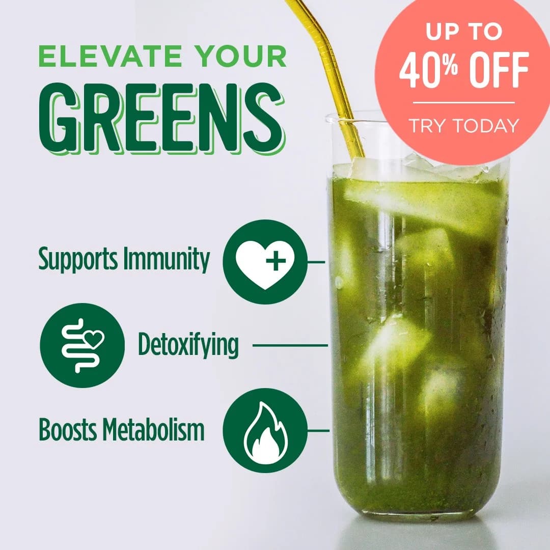 Greens Drink — Split Screen Benefit Focus