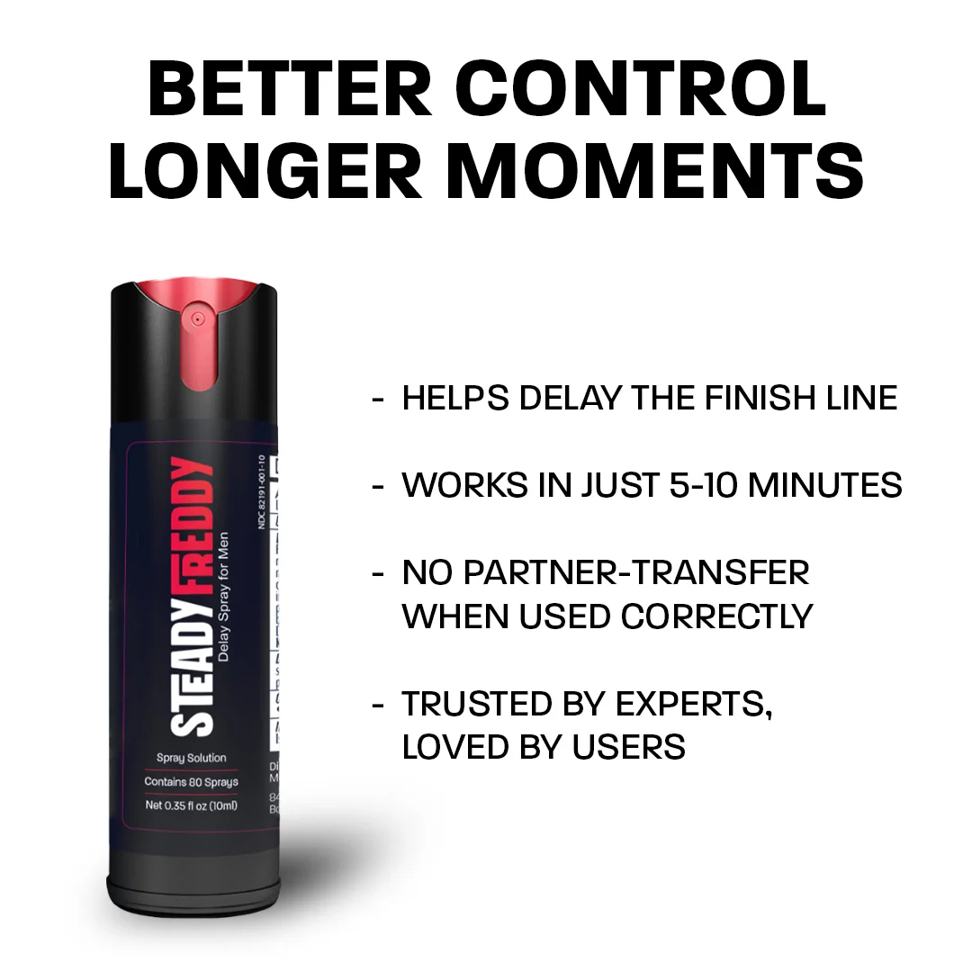 Steady Freddy Delay Spray — Product & Feature List