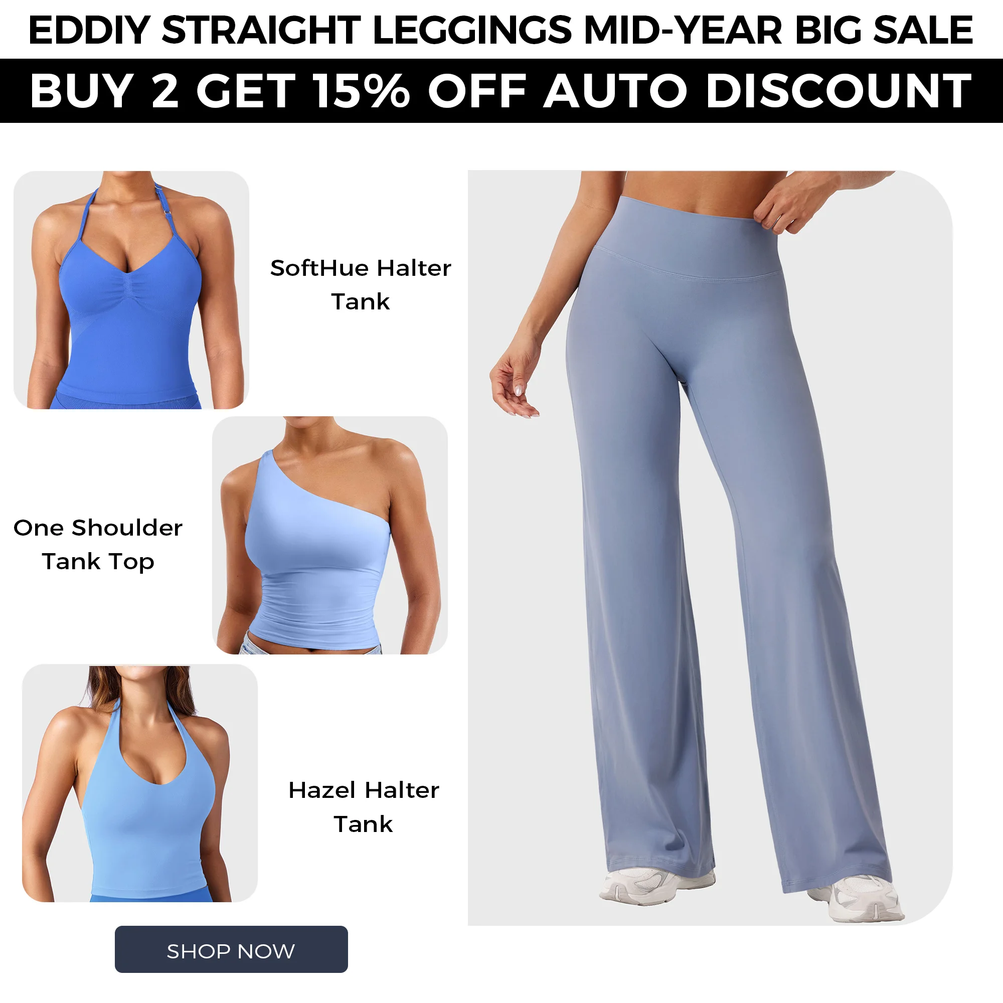 EDDIY Leggings & Tanks — Product Grid Sale