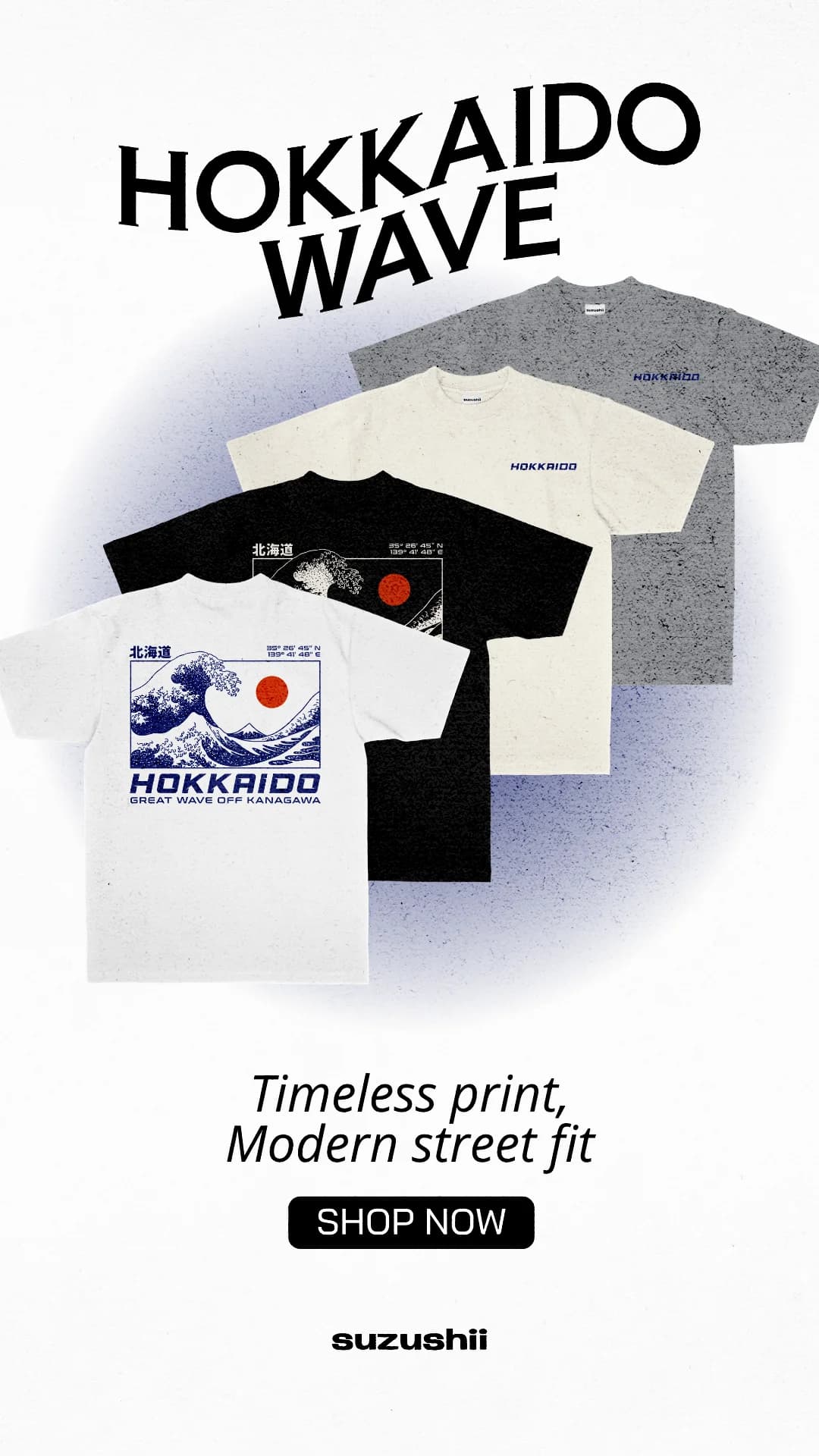 Suzushii Hokkaido Wave — Angled Product Display