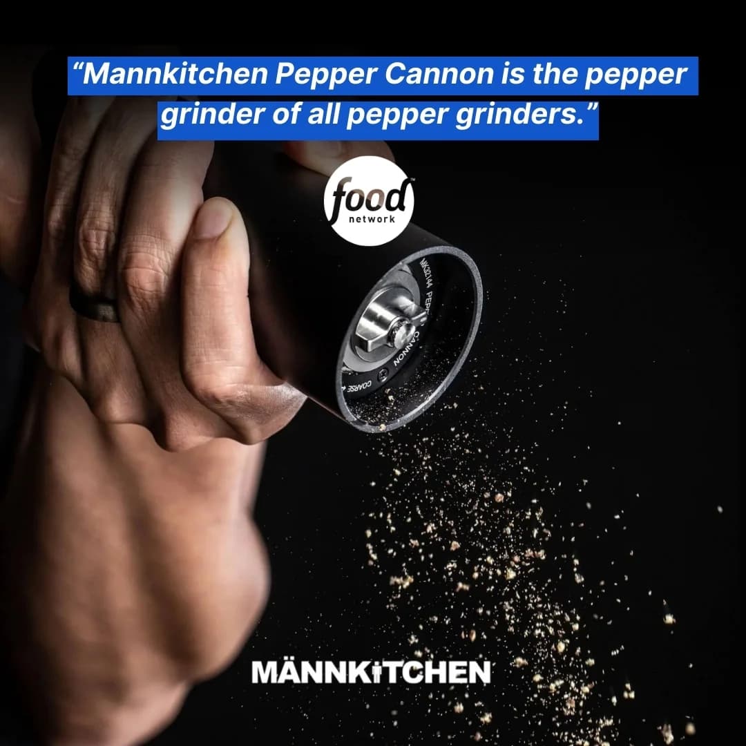 MÄNNKITCHEN Pepper Cannon — In-Use Testimonial Shot