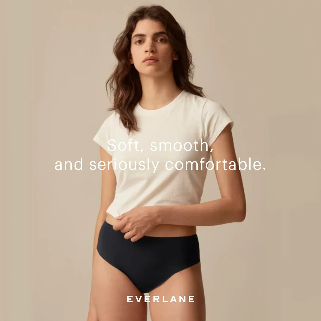 Everlane Underwear — Minimalist Model Shot