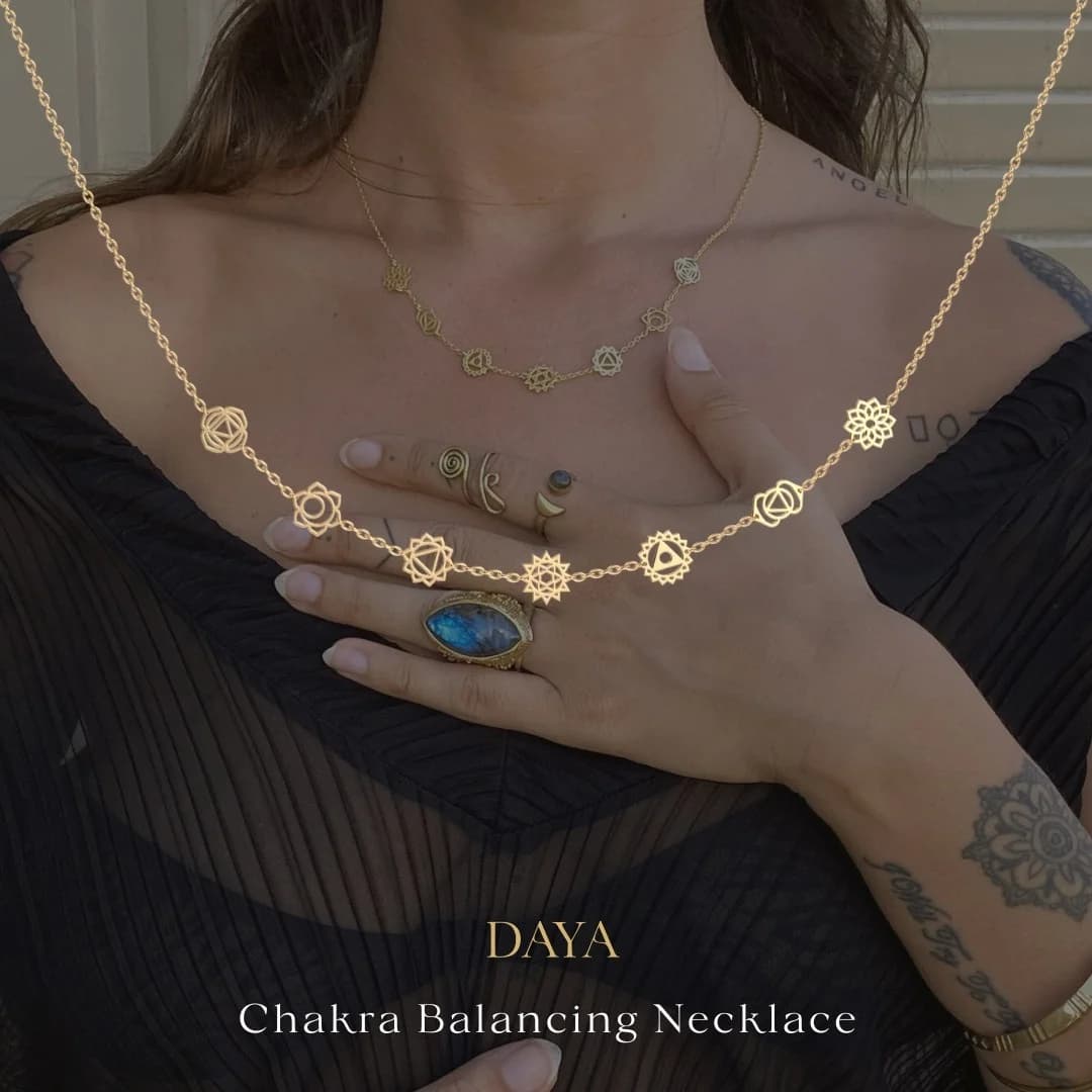 DAYA Chakra Necklace — Lifestyle Product Shot