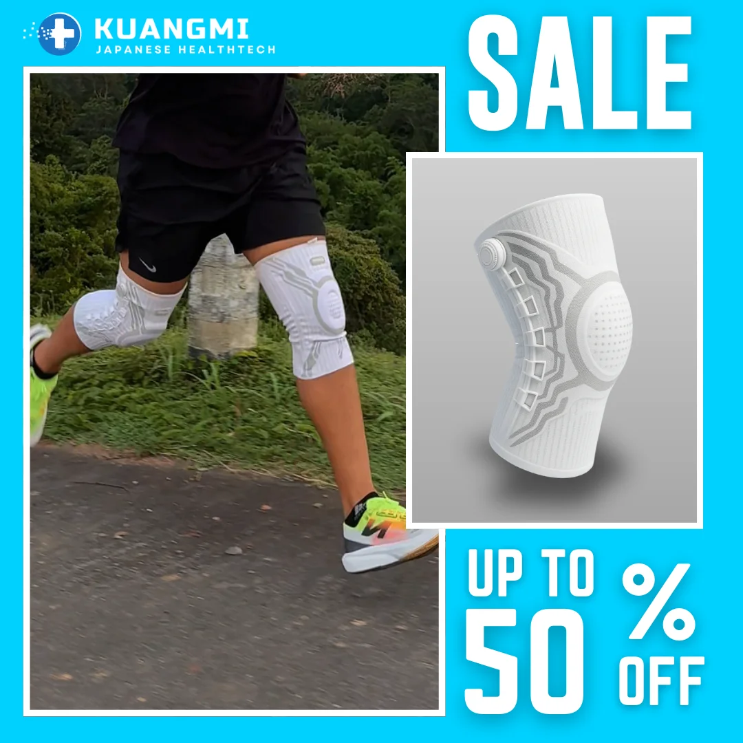 KUANGMI Knee Brace — Lifestyle & Product Collage