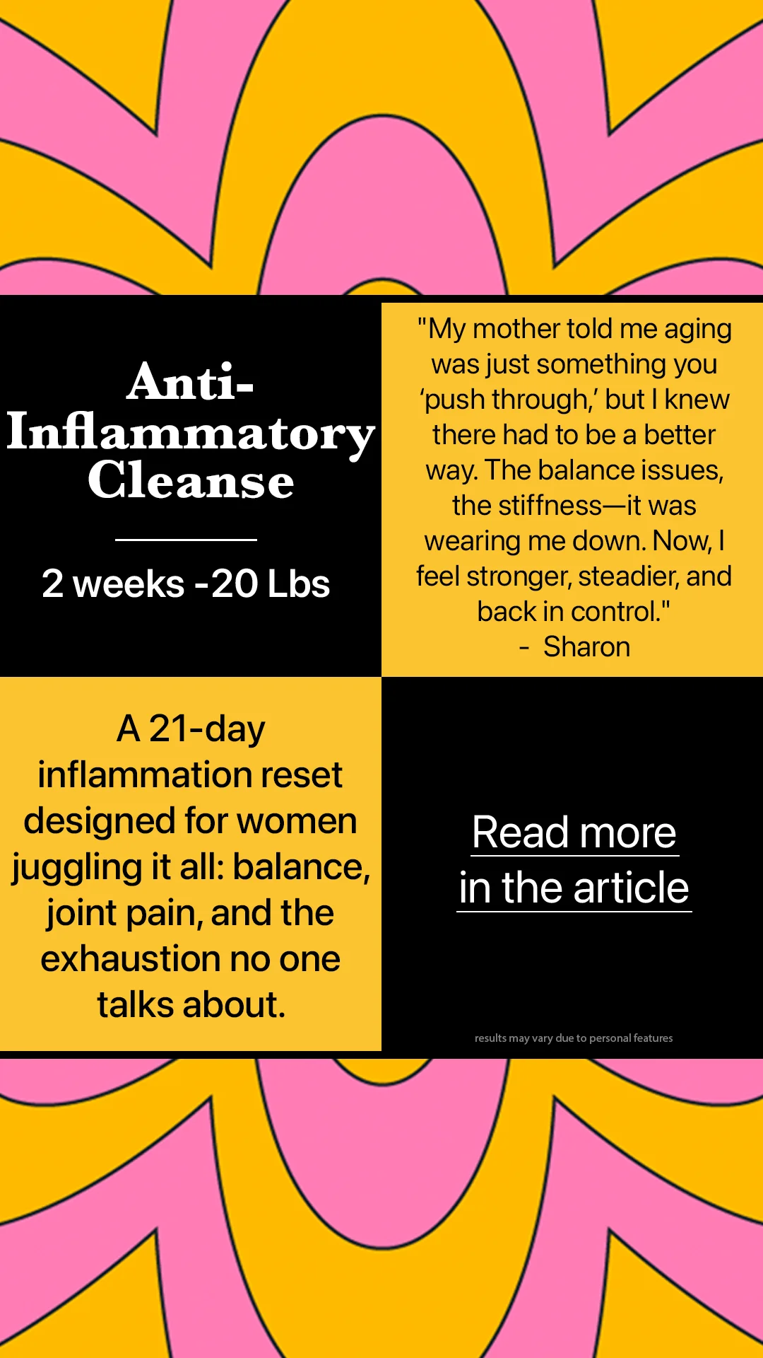 Anti-Inflammatory Cleanse — Vibrant Grid Layout
