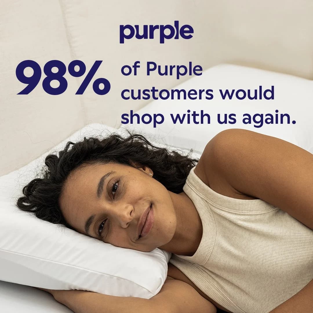 Purple Mattress — Testimonial Lifestyle Shot