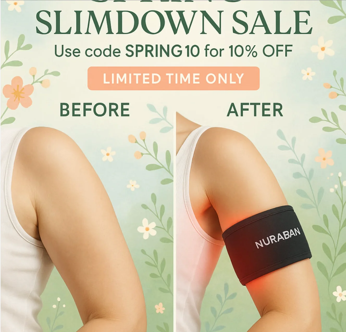 NURABAN Slimdown Sale — Before/After Split
