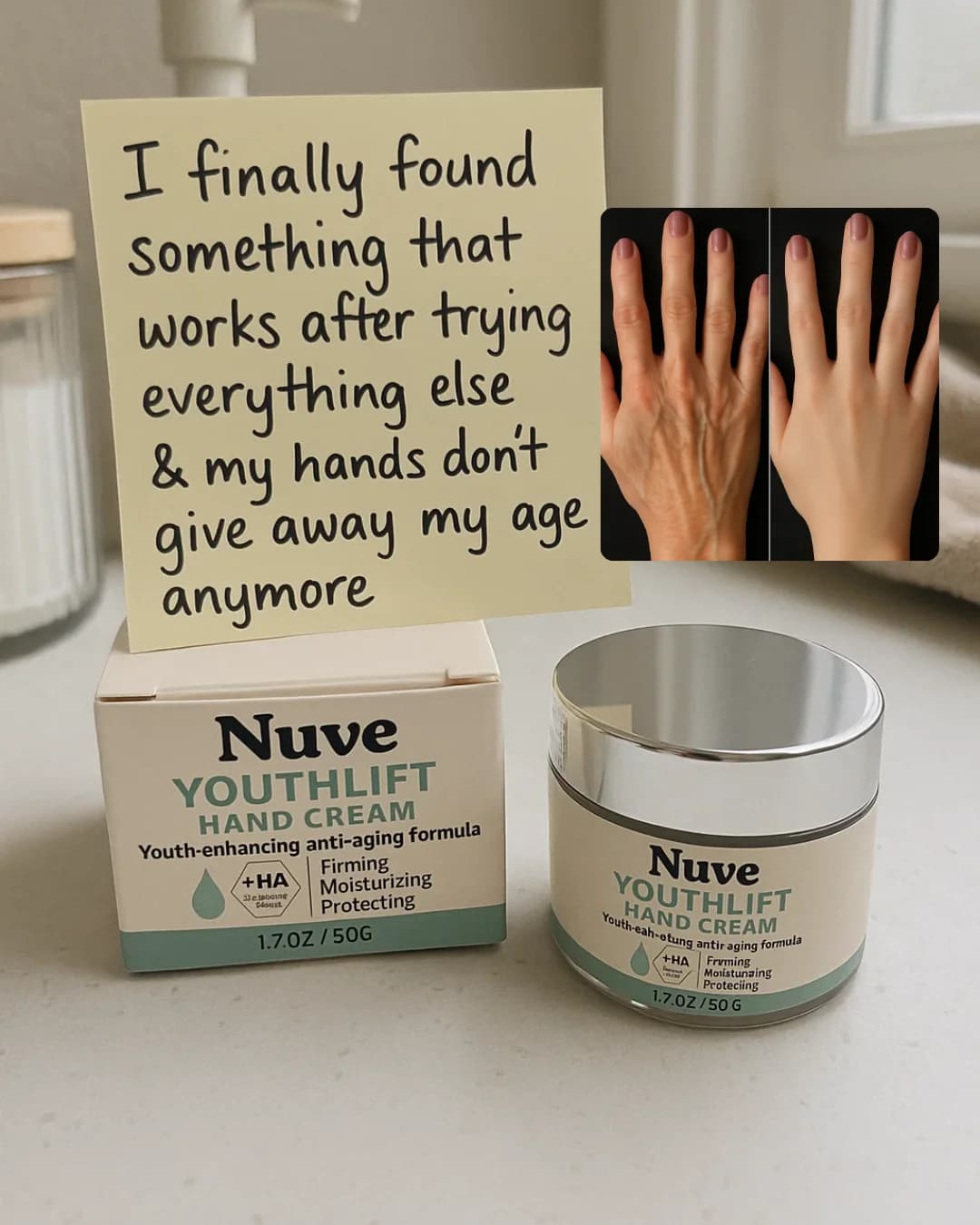 Nuve Youthlift — Testimonial & Before/After Layout