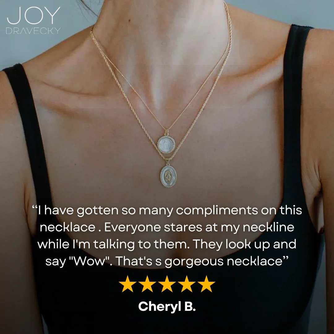 Joy Dravecky Layered Necklace — Testimonial Hero Shot