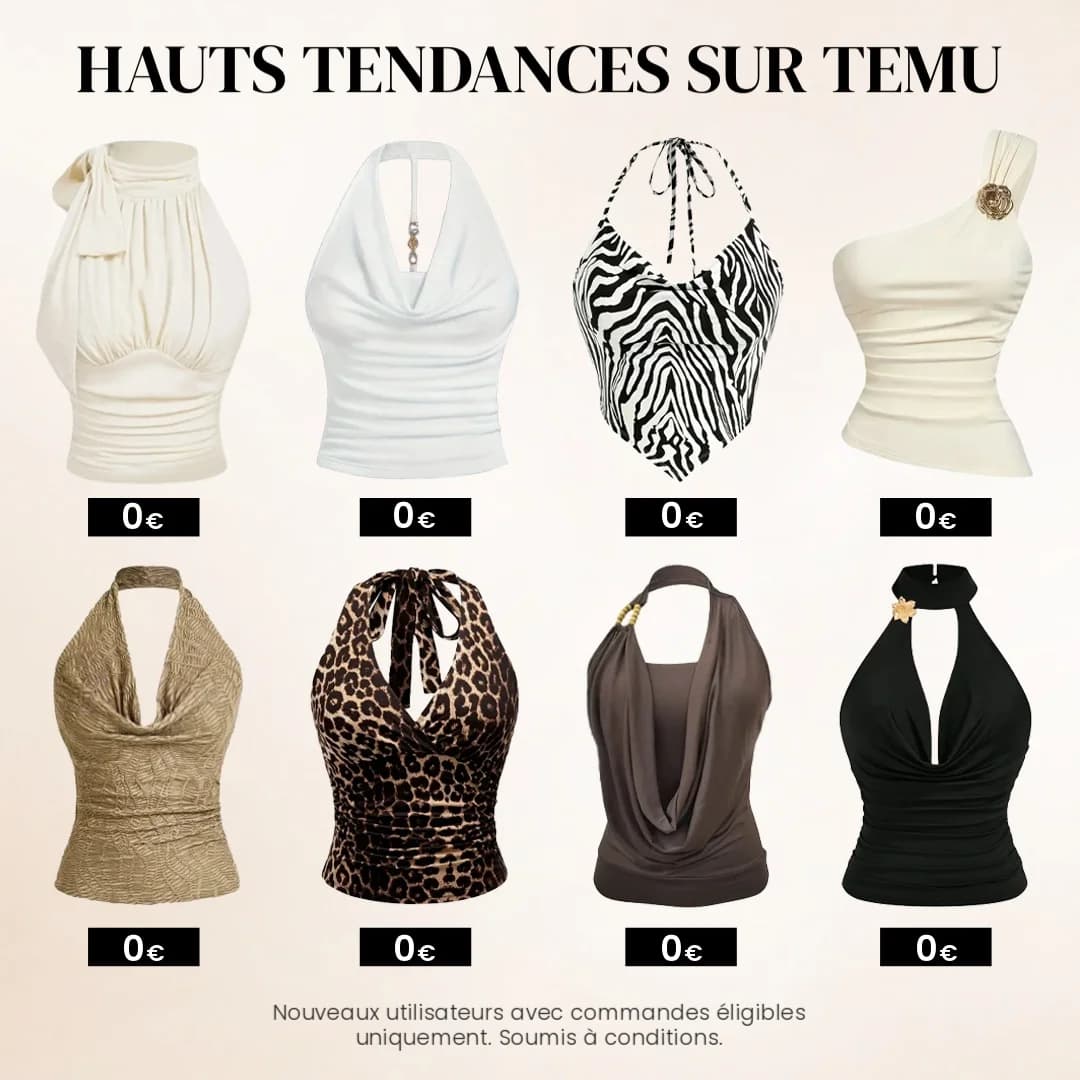 Temu Trendy Tops — Product Grid
