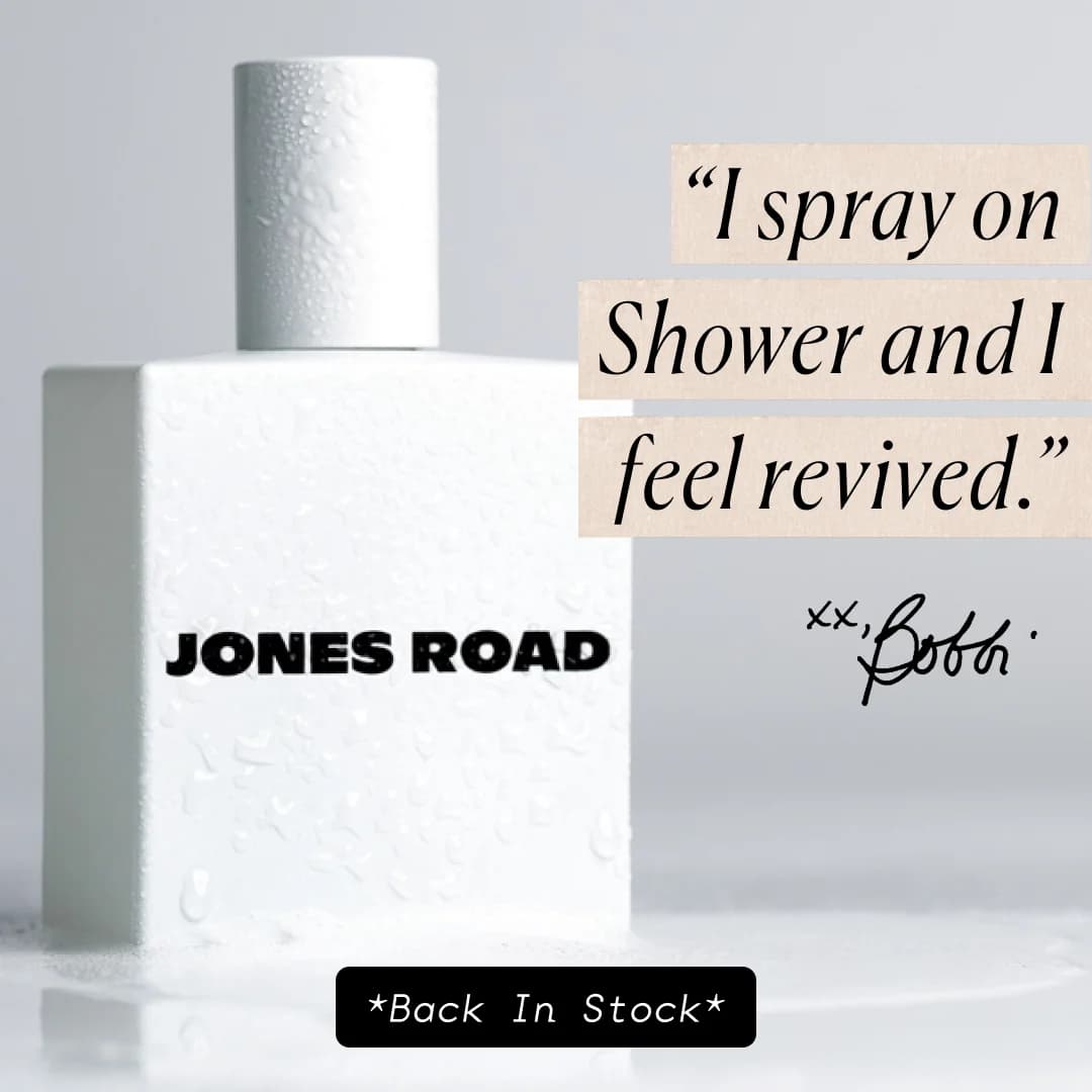 Jones Road Fragrance — Minimalist Testimonial Product Shot