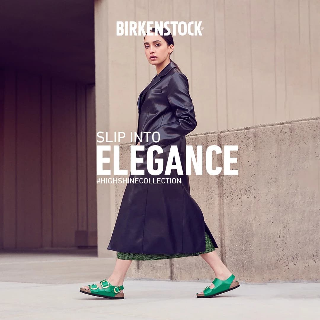 Birkenstock High Shine — Urban Lifestyle Shot