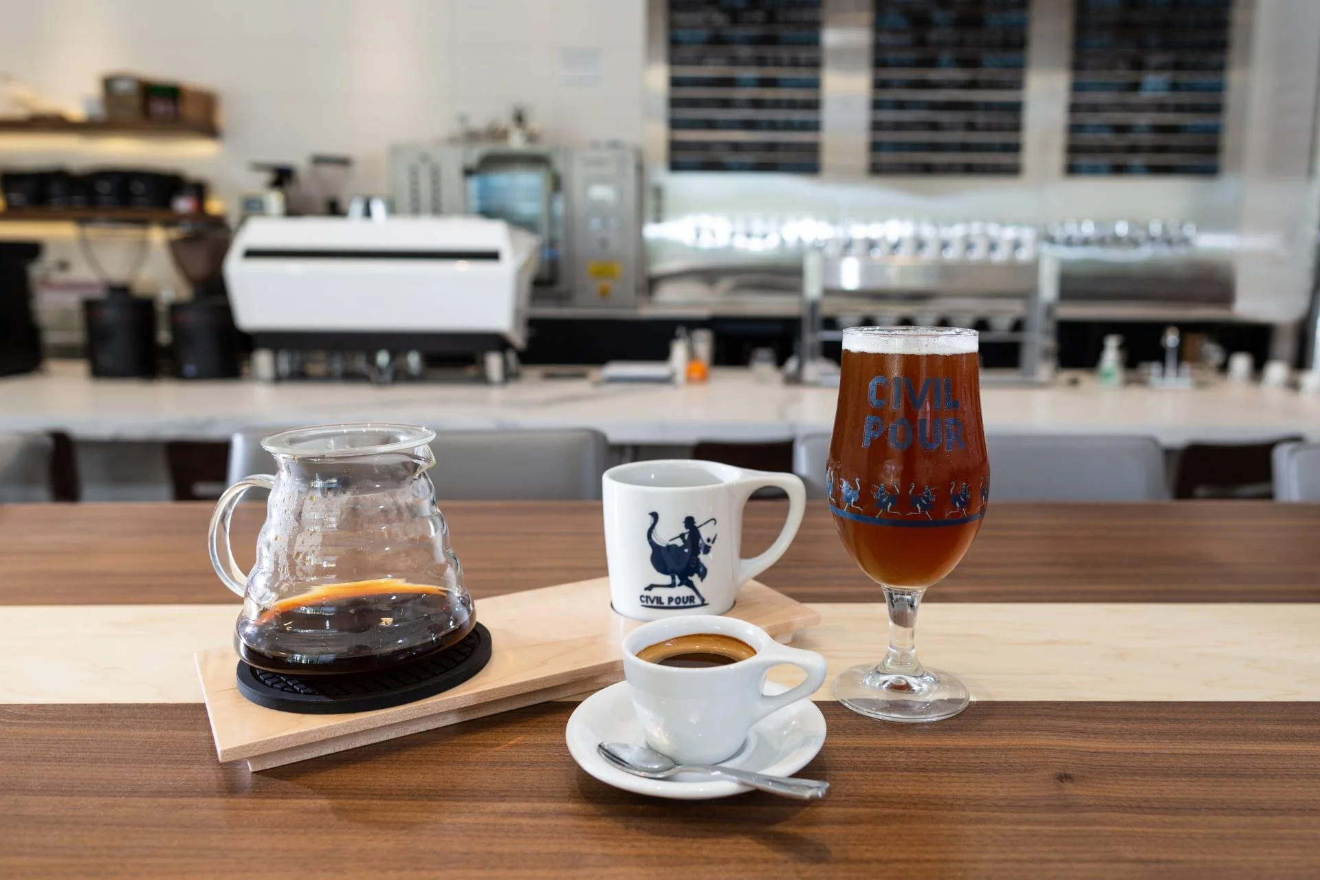 Civil Pour — Craft Beverage Assortment Flat Lay