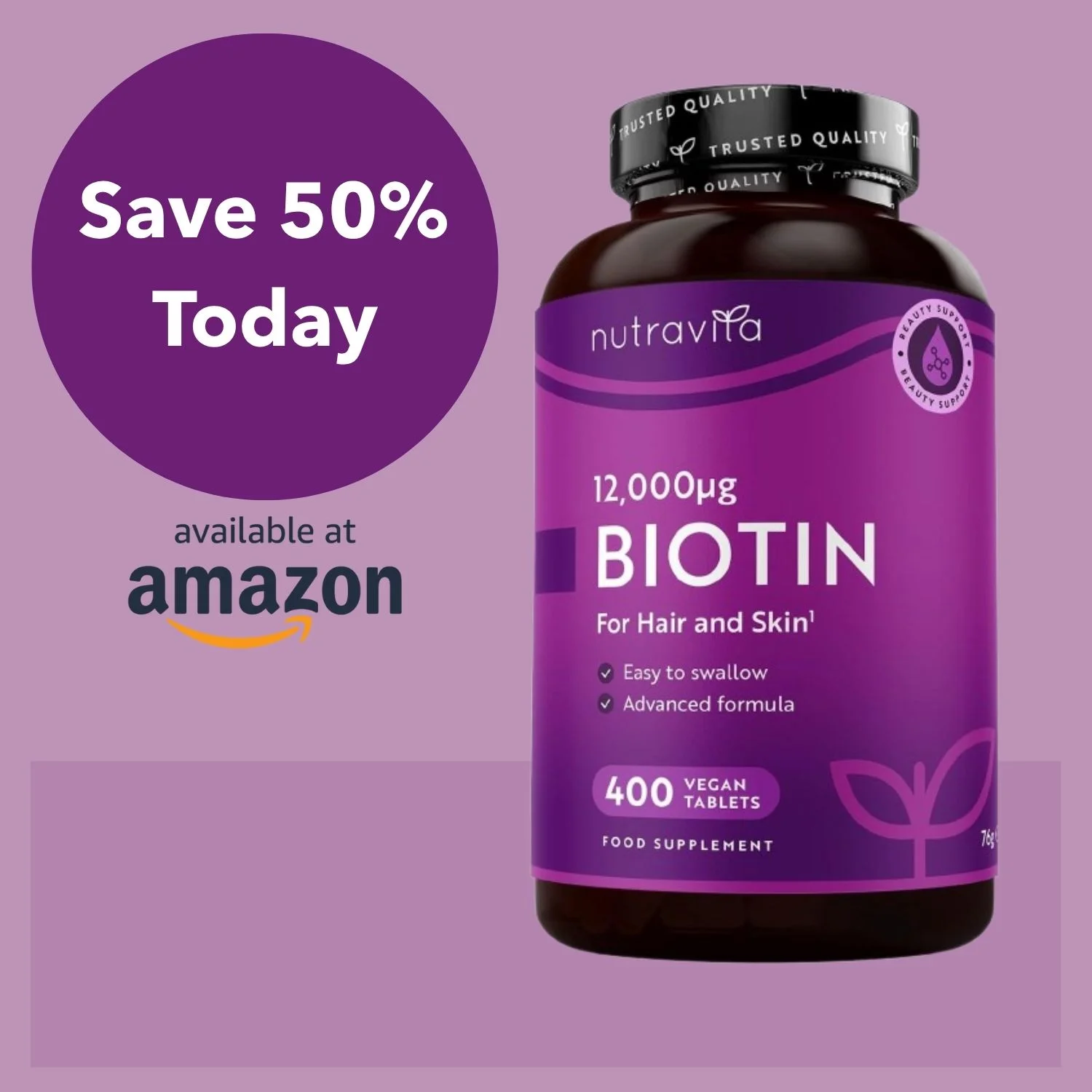 Nutravita Biotin — Discounted Product Hero Shot