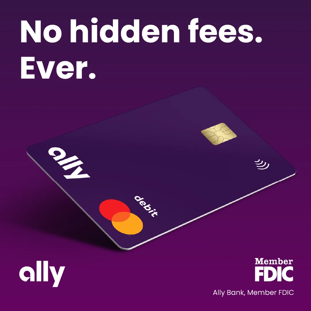 Ally Debit Card — Bold Hero Shot