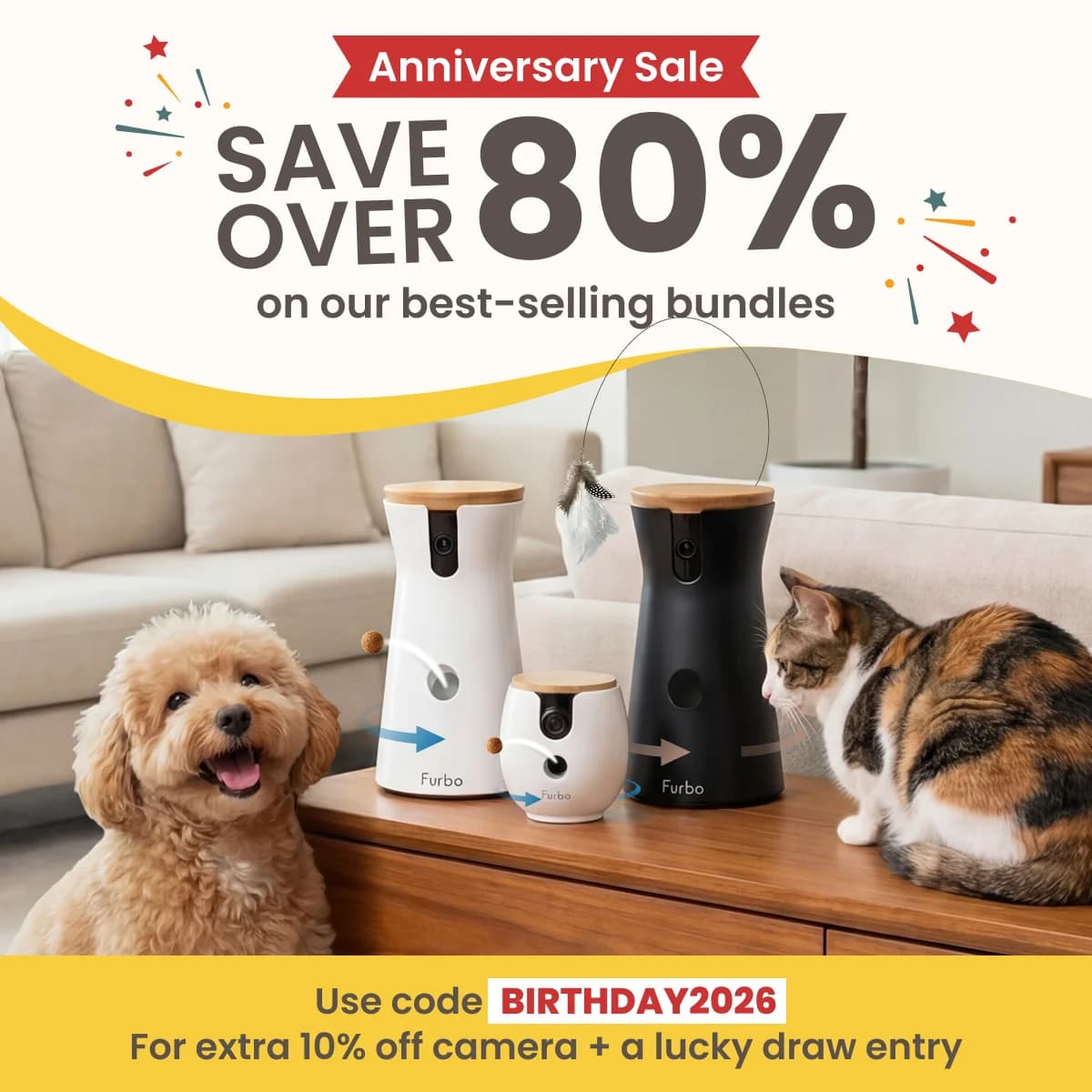 Furbo Pet Camera — Lifestyle Sale Layout