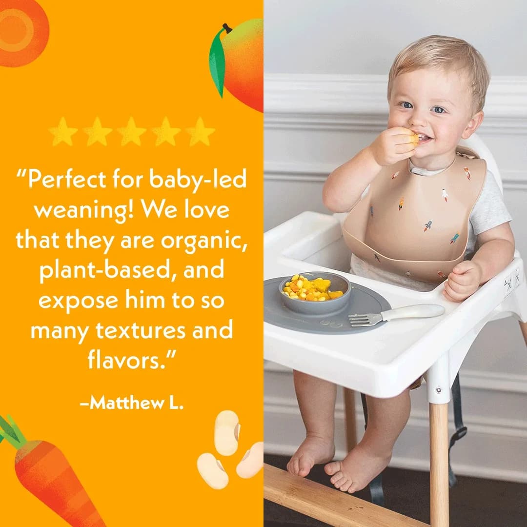 Baby Food Testimonial — Split Screen Lifestyle