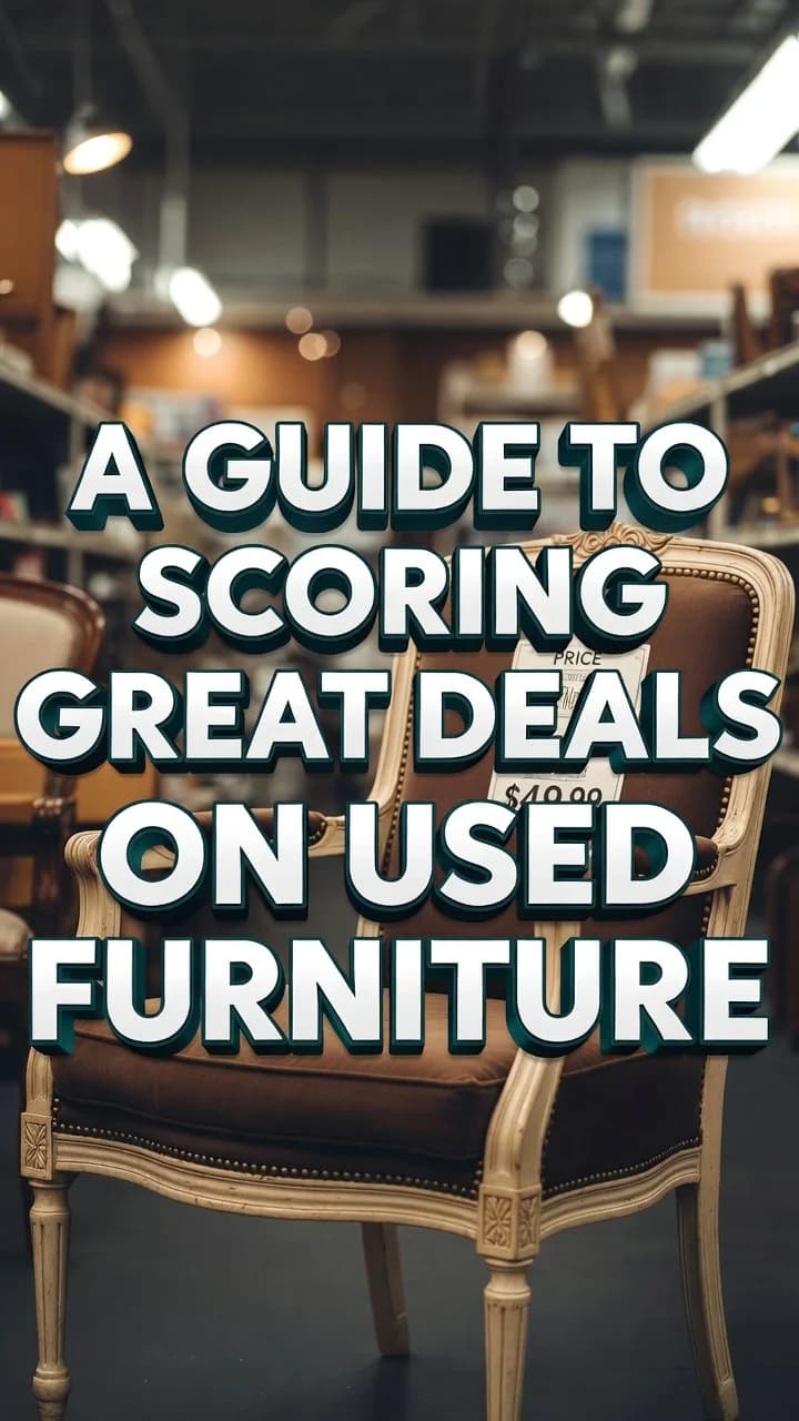 Used Furniture Guide — Text Overlay Hero