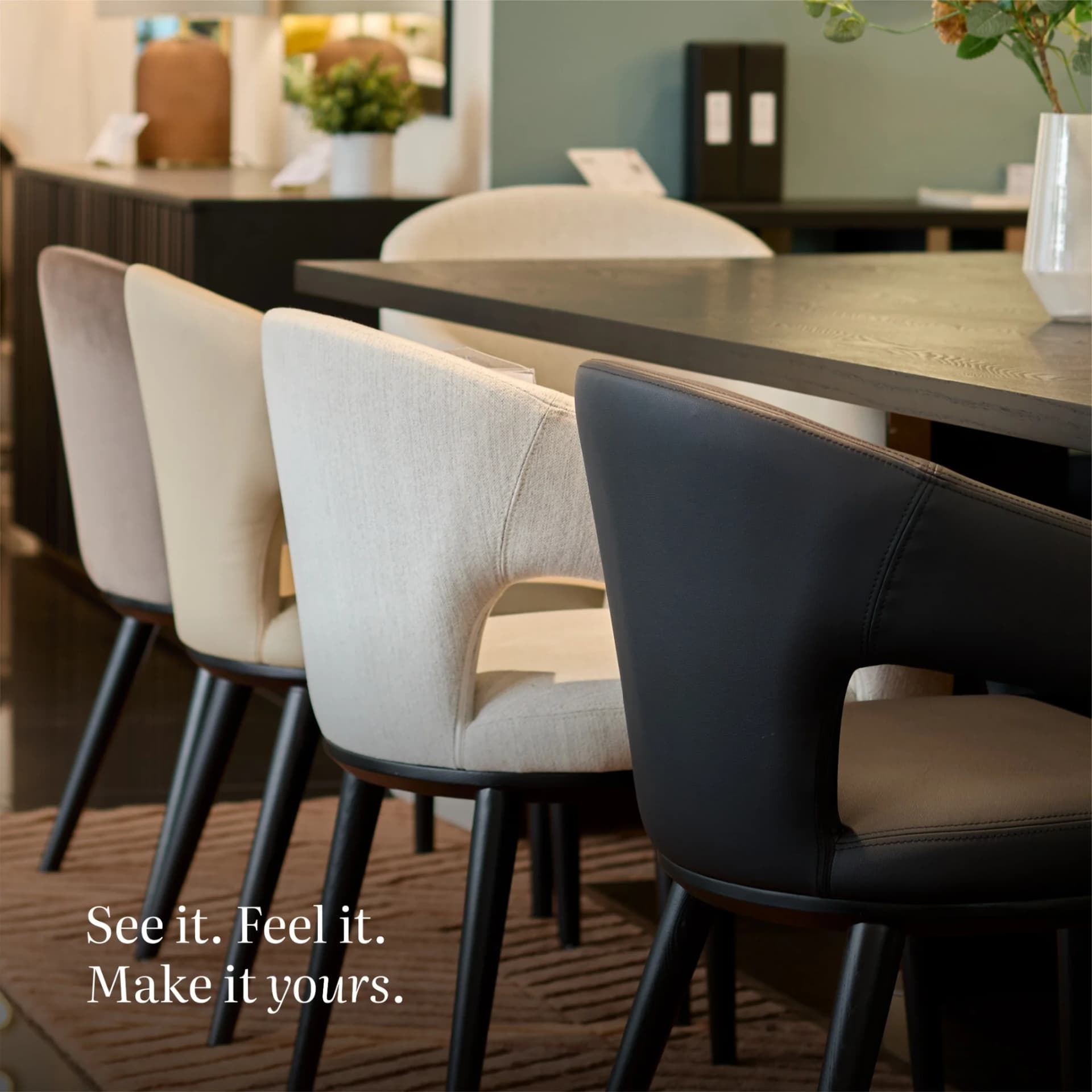 Modern Dining Chairs — Showroom Lifestyle