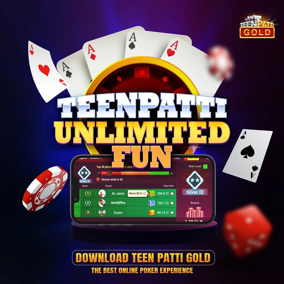 Teen Patti Gold — Dynamic Mobile Game Display