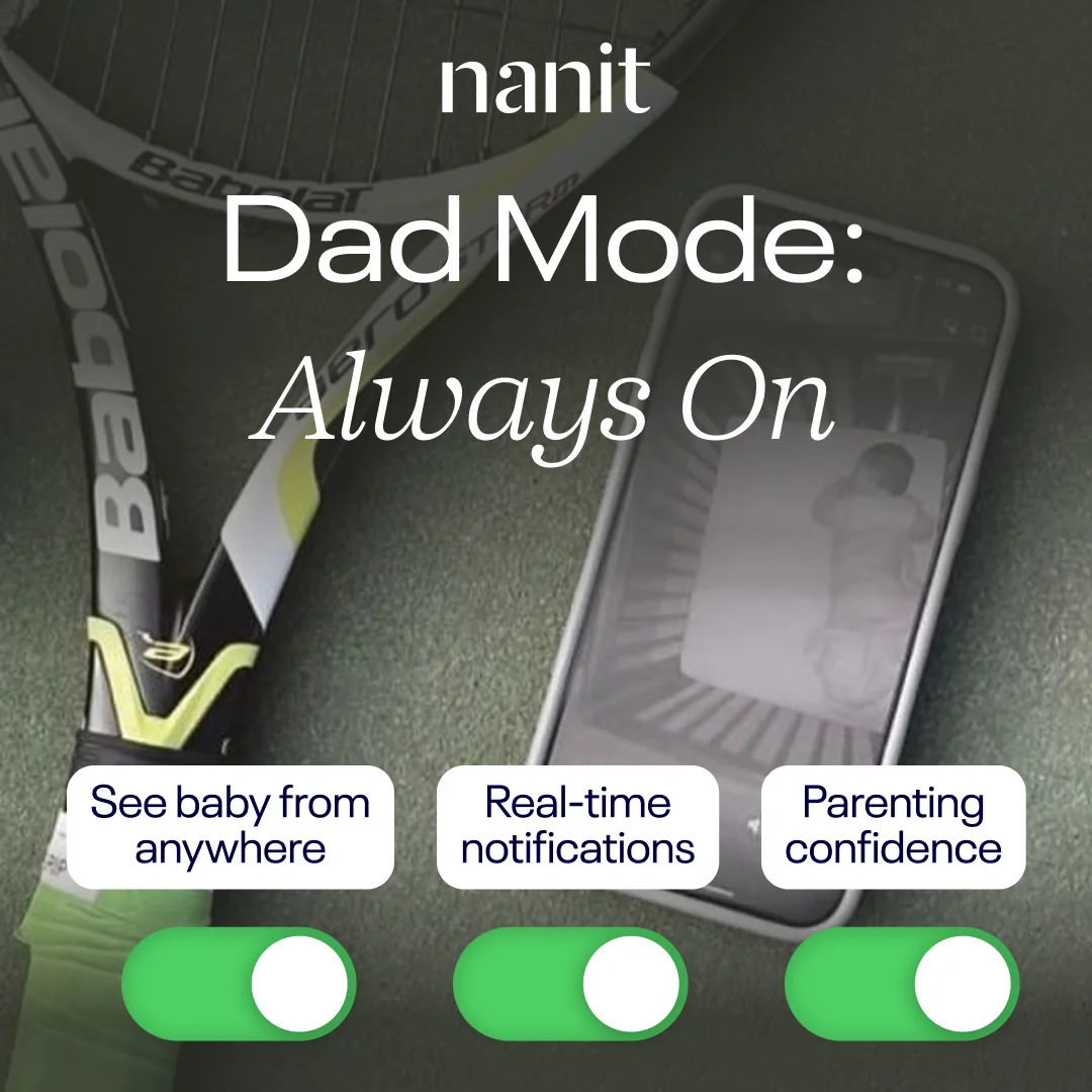 nanit Dad Mode — Lifestyle Product Shot