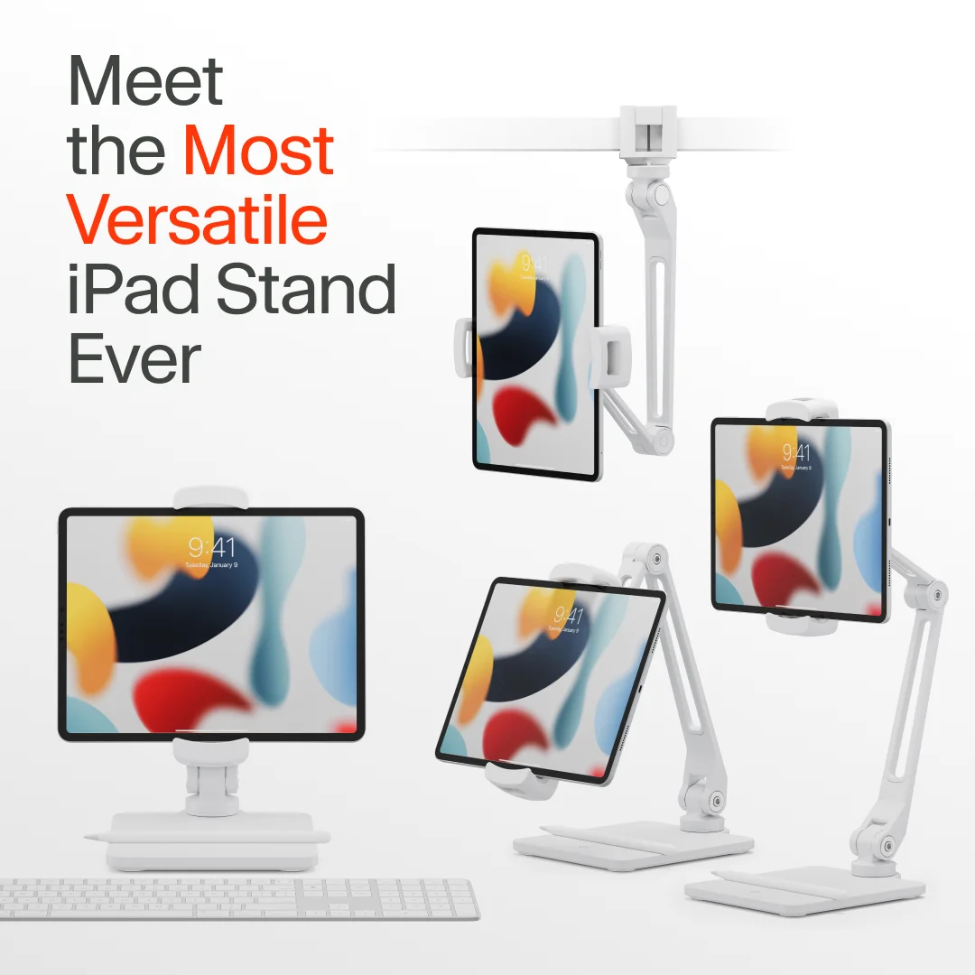Versatile iPad Stand — Multi-Configuration Showcase