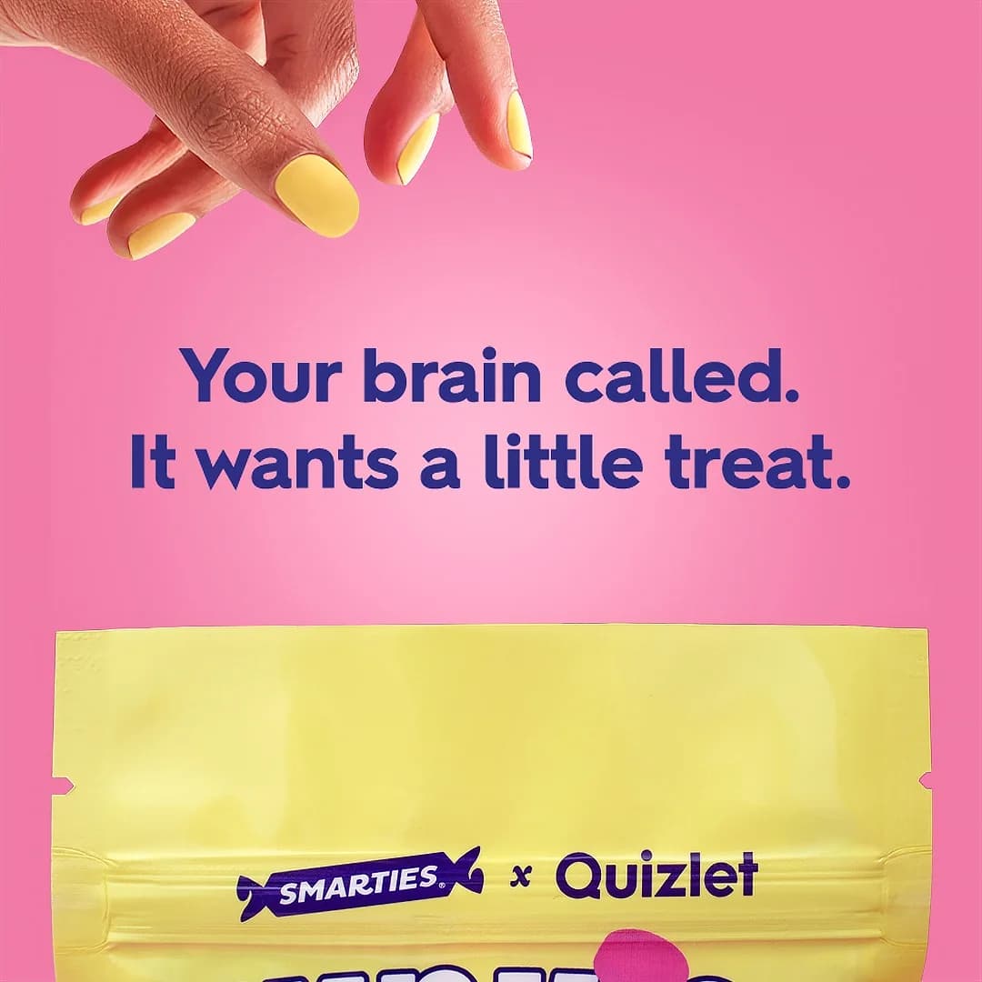 Smarties x Quizlet — Playful Split Screen