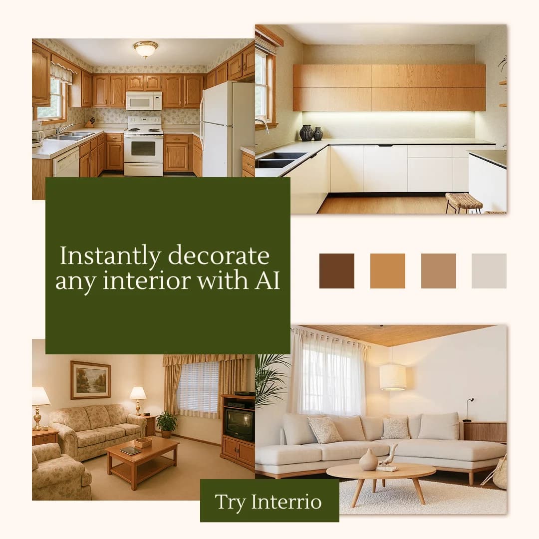 Interrio — Before/After Transformation Collage