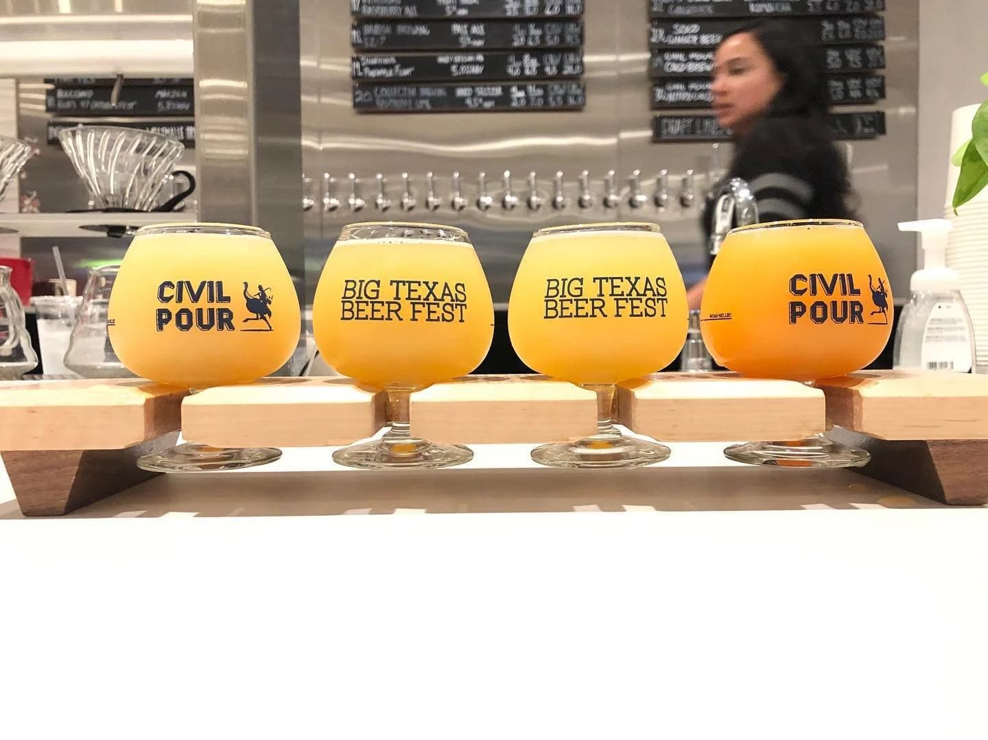 Civil Pour & Big Texas Beer Fest — Flight Display