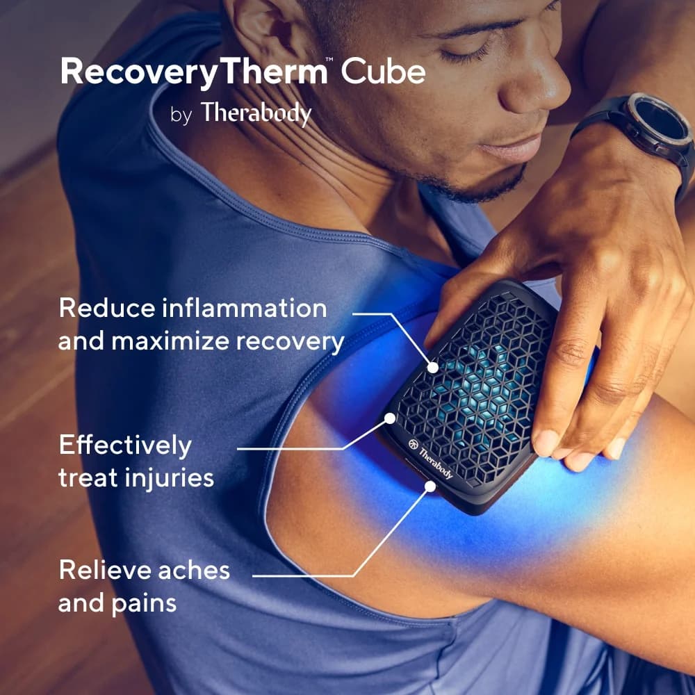 Therabody RecoveryTherm Cube — In-Use Action Shot