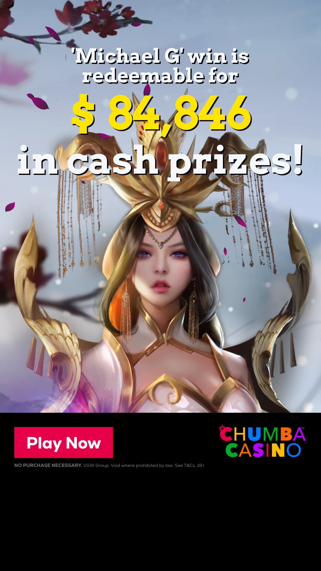 Chumba Casino — Fantasy Character Prize Announcement