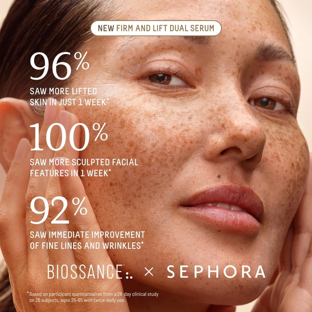 Biossance Firm & Lift Serum — Close-up Testimonial