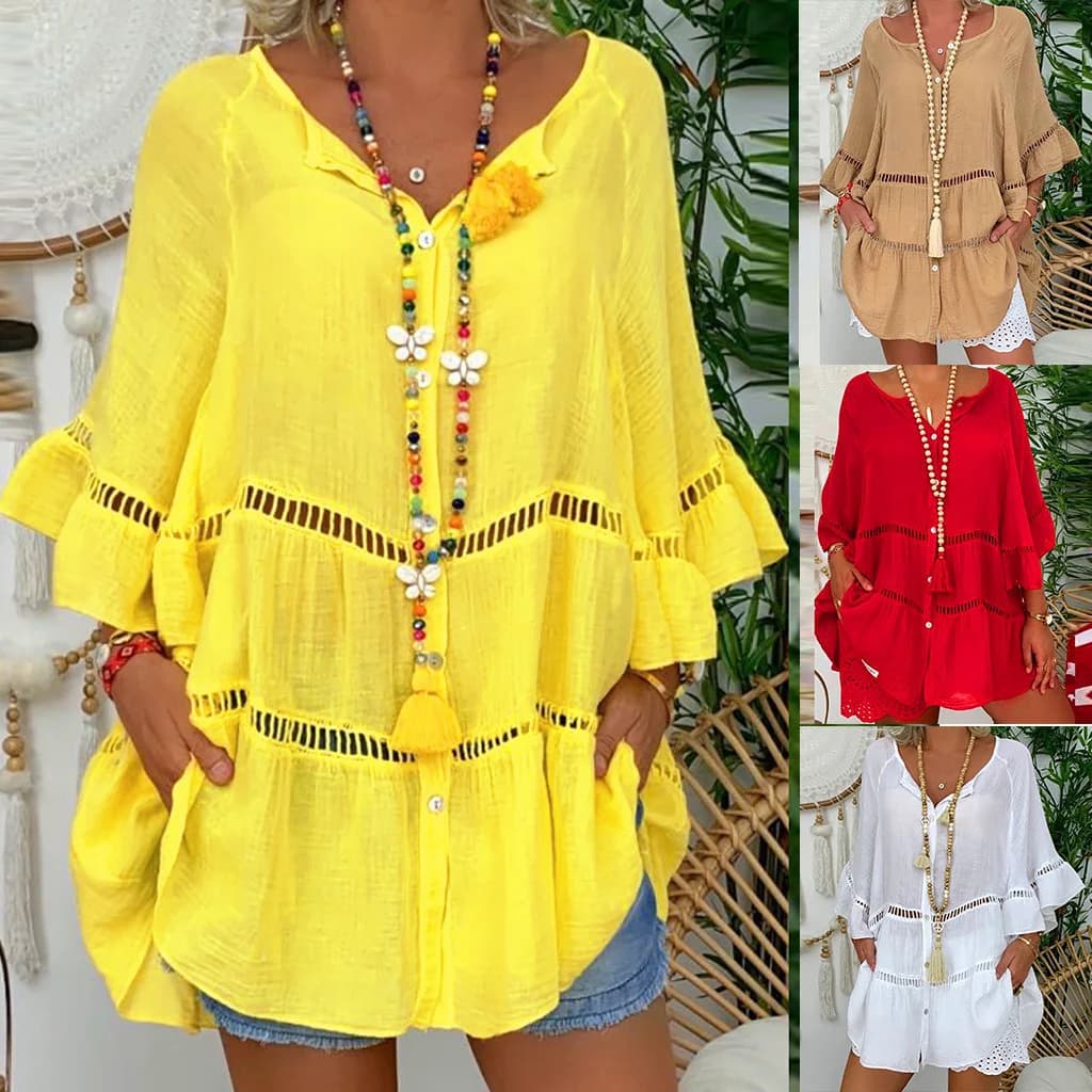 Bohemian Tunic — Multi-Color Lifestyle Collage
