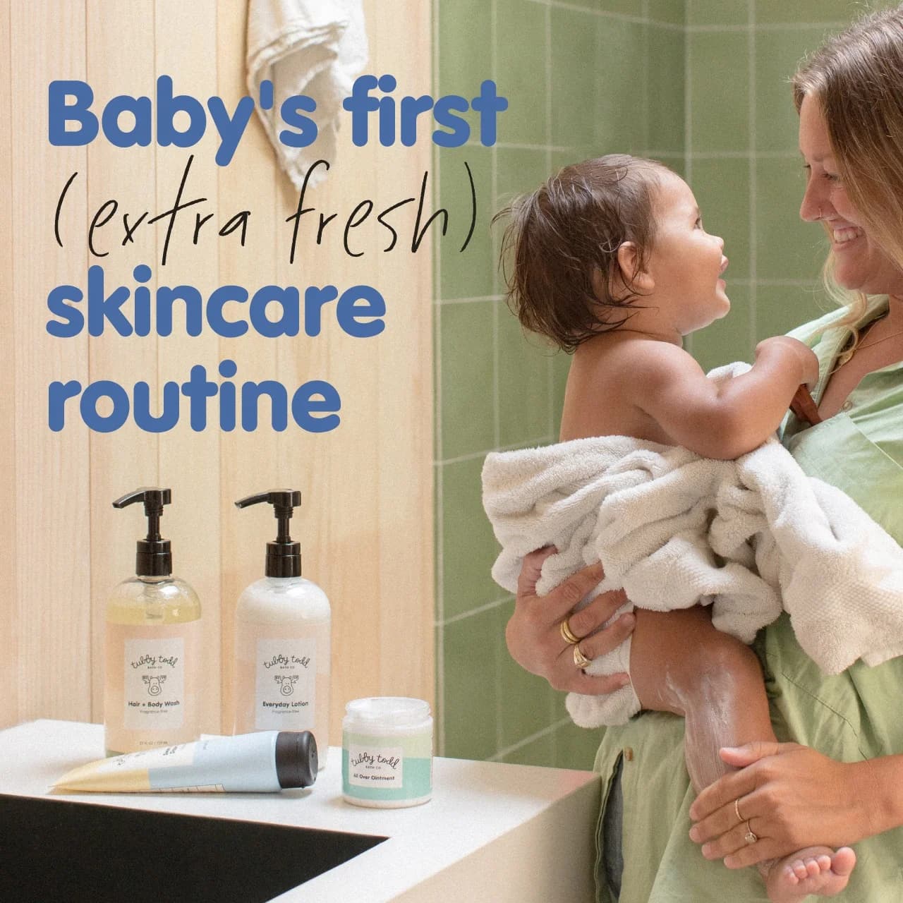 Tubby Todd — Baby Skincare Lifestyle Shot