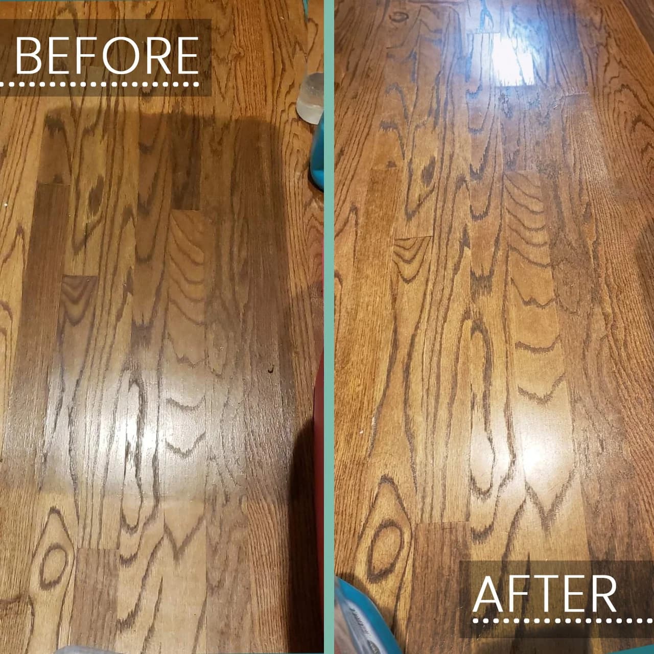 Floor Cleaner — Before/After Split Screen
